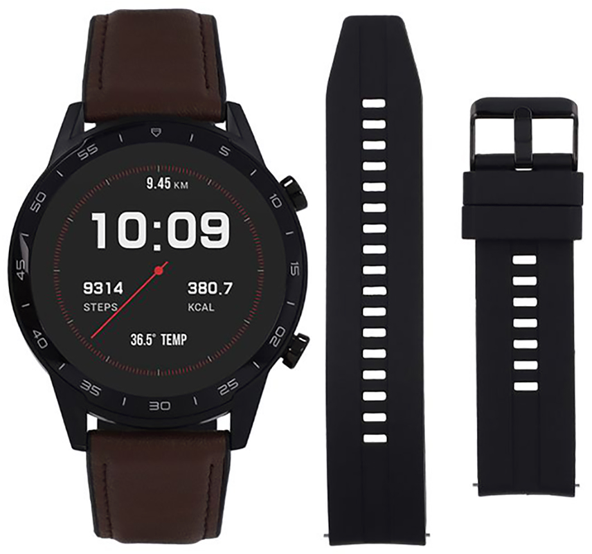 Vector Smart 45mm Brązowy + Czarny pasek VCTR-32-S2BR