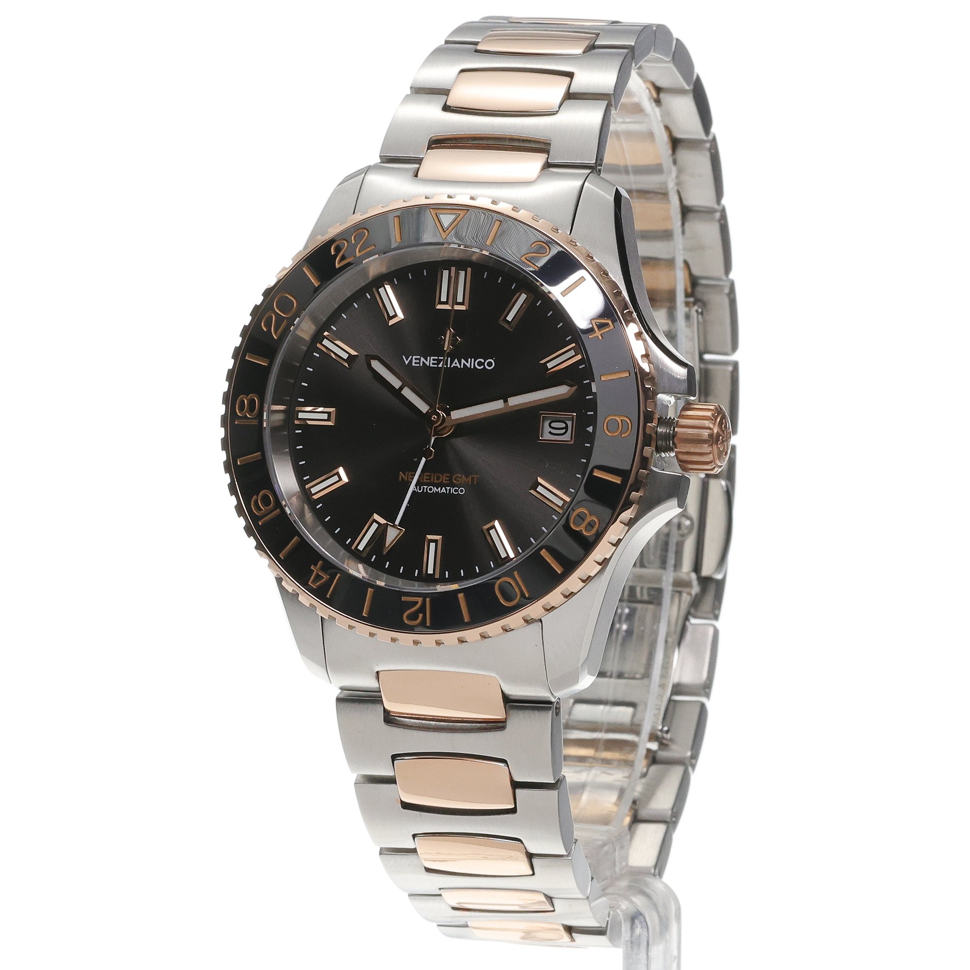 Venezianico 3521510 Nereide GMT NEREIDE GMT GRAND TOUR zegarek męski elegancki szafirowe - miniatura 2