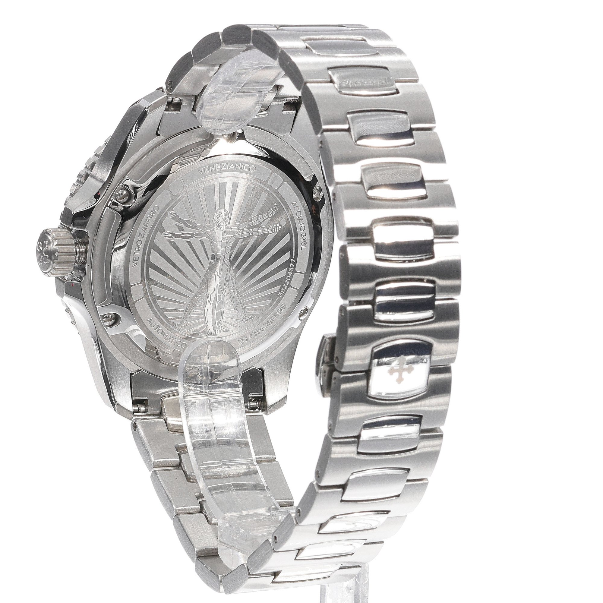 Venezianico 3921508C Nereide Ultraleggero NEREIDE ULTRALEGGERO 42 zegarek męski klasyczny szafirowe - miniatura 9