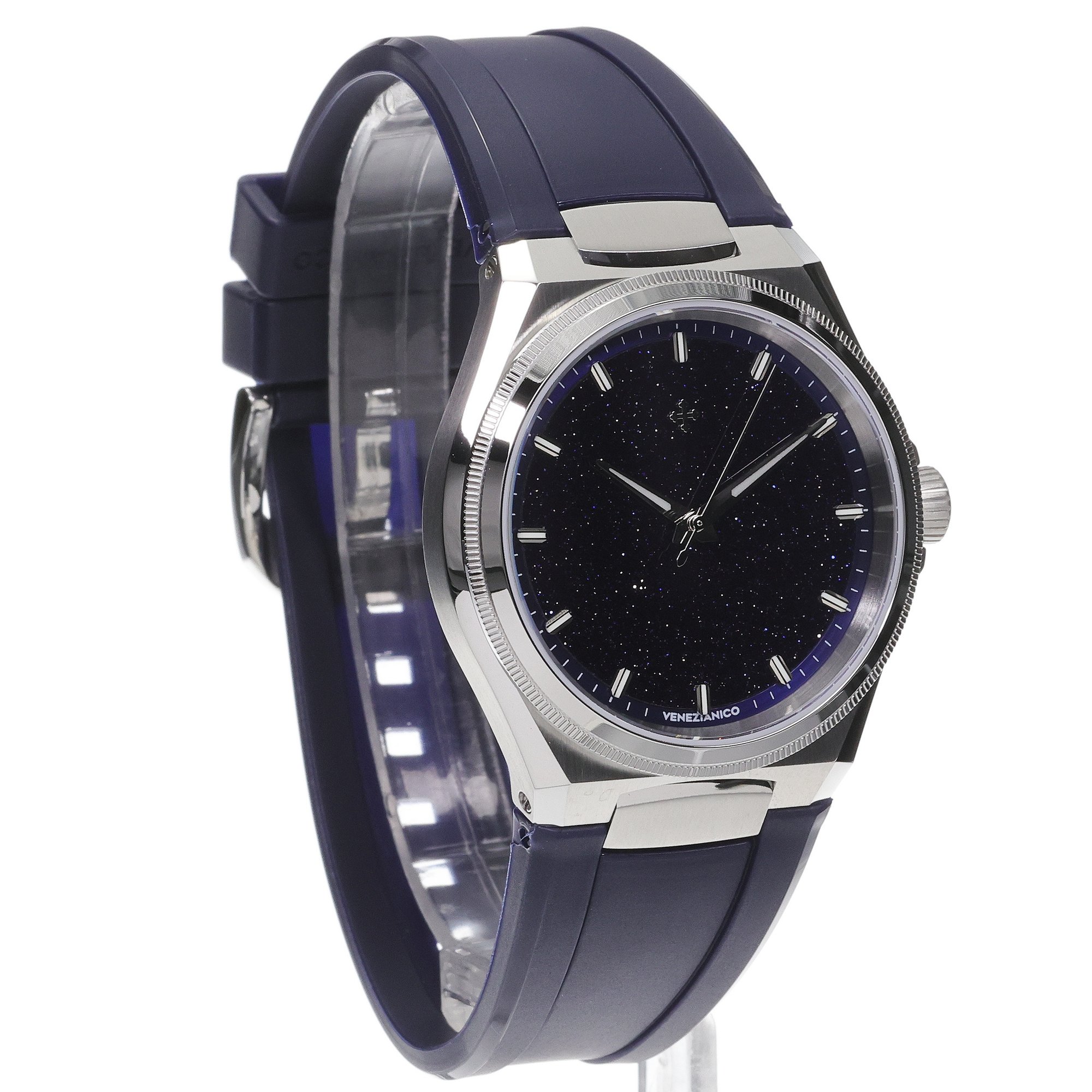 Venezianico 6221550 Arsenale Arsenale Avventurina 40mm zegarek męski elegancki szafirowe - miniatura 3