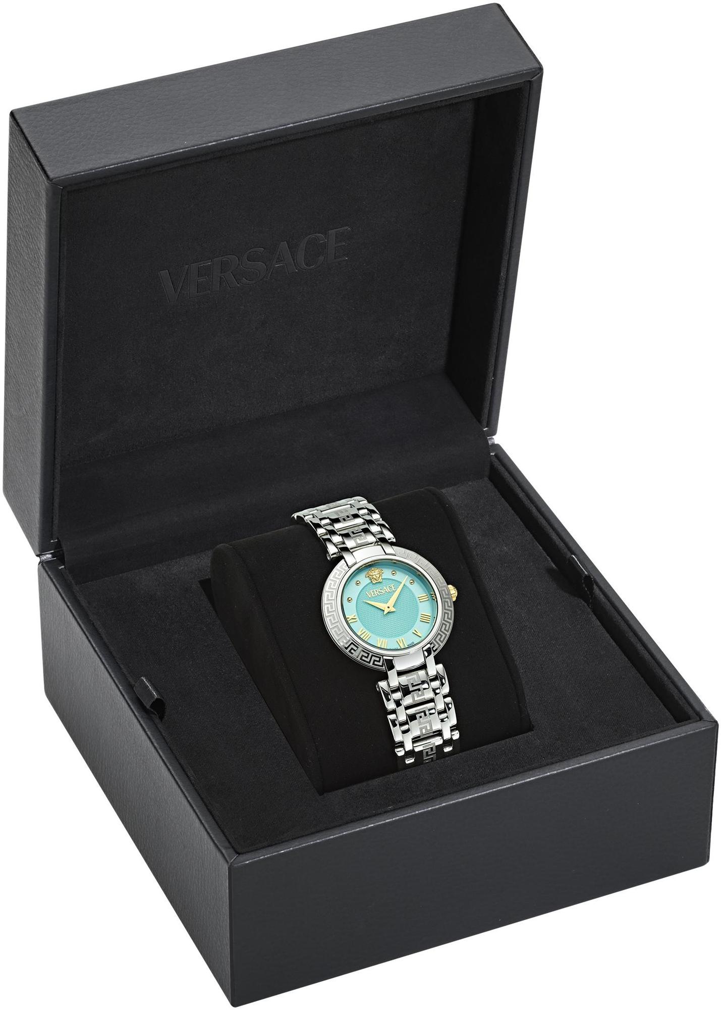 Versace VE0P00325 zegarek srebrny fashion-modowy Versace bransoleta - miniatura 5