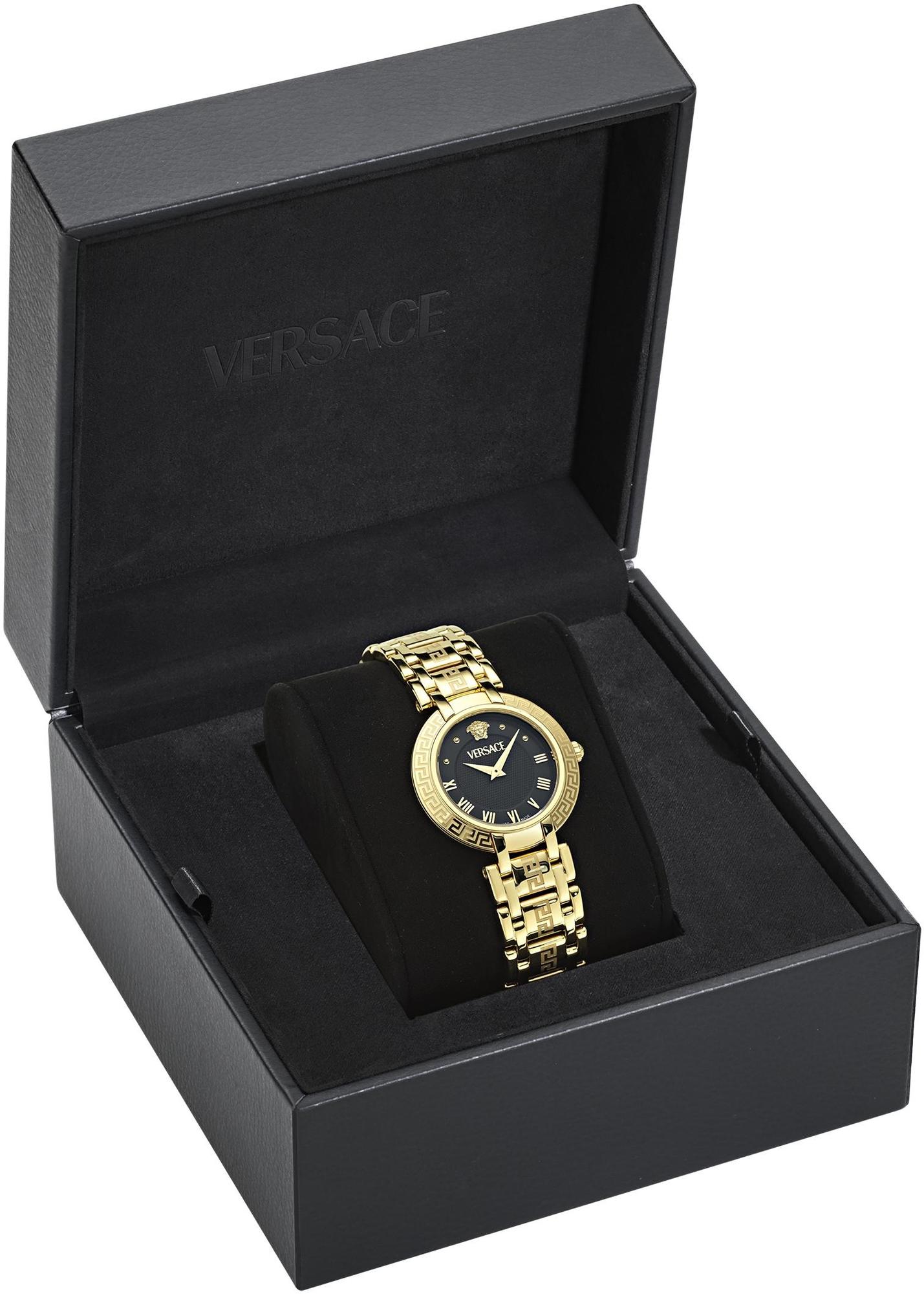Versace VE0P00625 zegarek złoty fashion-modowy Versace bransoleta - miniatura 5