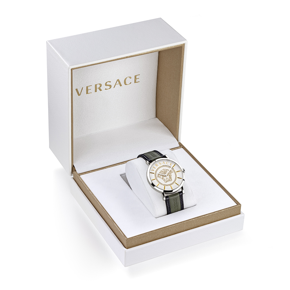 Versace VEJ400121 zegarek złoty klasyczny VERSACE ICON pasek - miniatura 5
