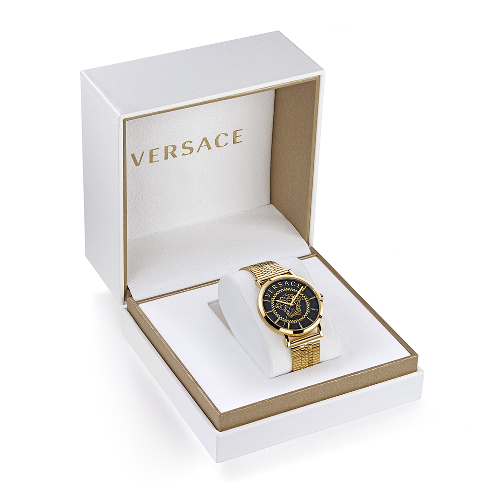 Versace VEJ400521 zegarek czarny elegancki VERSACE ICON bransoleta - miniatura 5