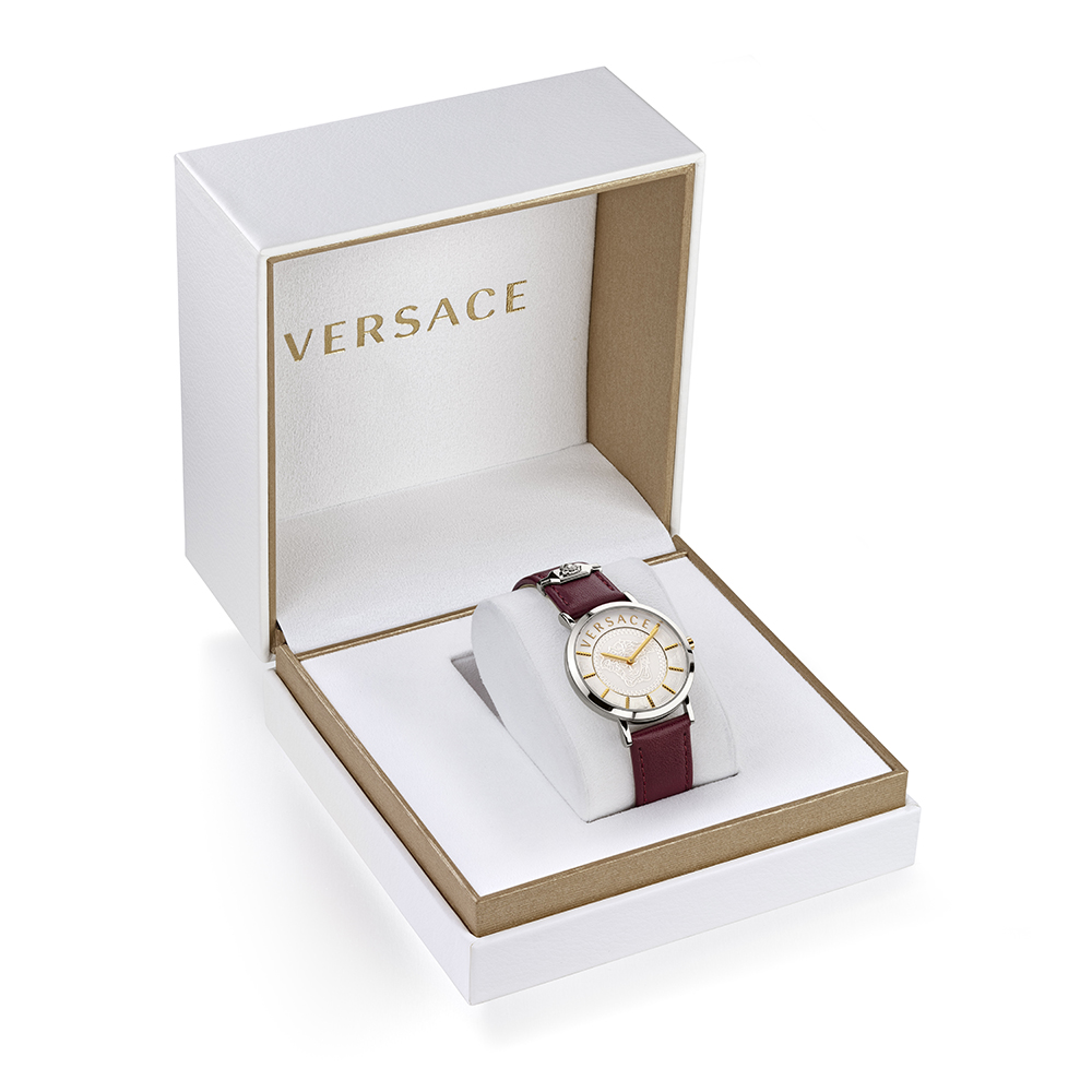 Versace VEK400221 zegarek złoty elegancki ESSENTIAL pasek - miniatura 5