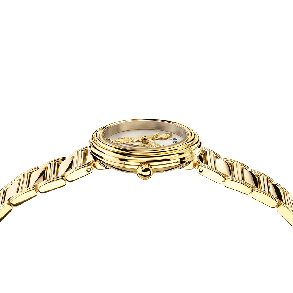 Versace VET300221 zegarek złoty klasyczny T3-MINI VIRTUS bransoleta - miniatura 8
