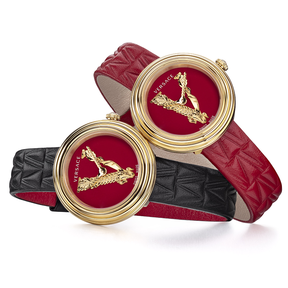 Versace VET300321 T3-MINI VIRTUS zegarek damski klasyczny szafirowe - miniatura 4