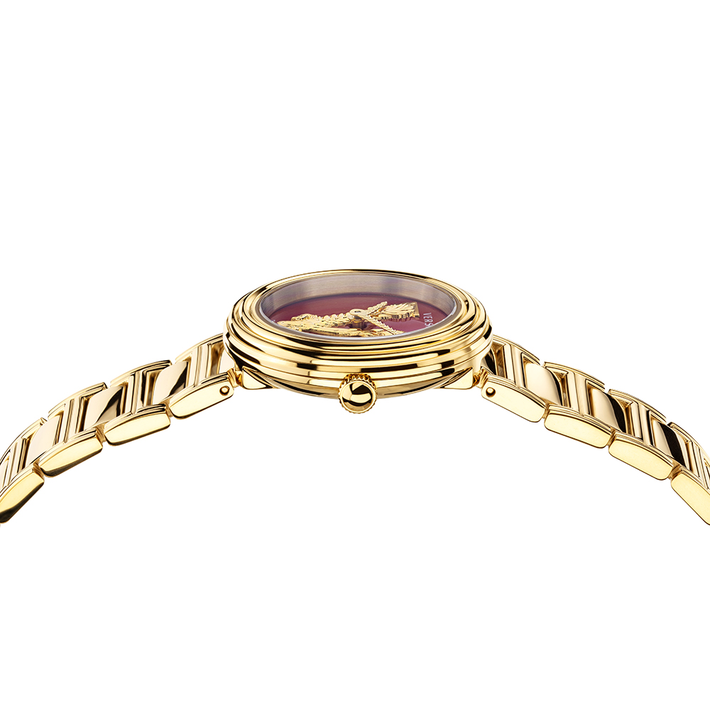 Versace VET300321 zegarek złoty klasyczny T3-MINI VIRTUS bransoleta - miniatura 5