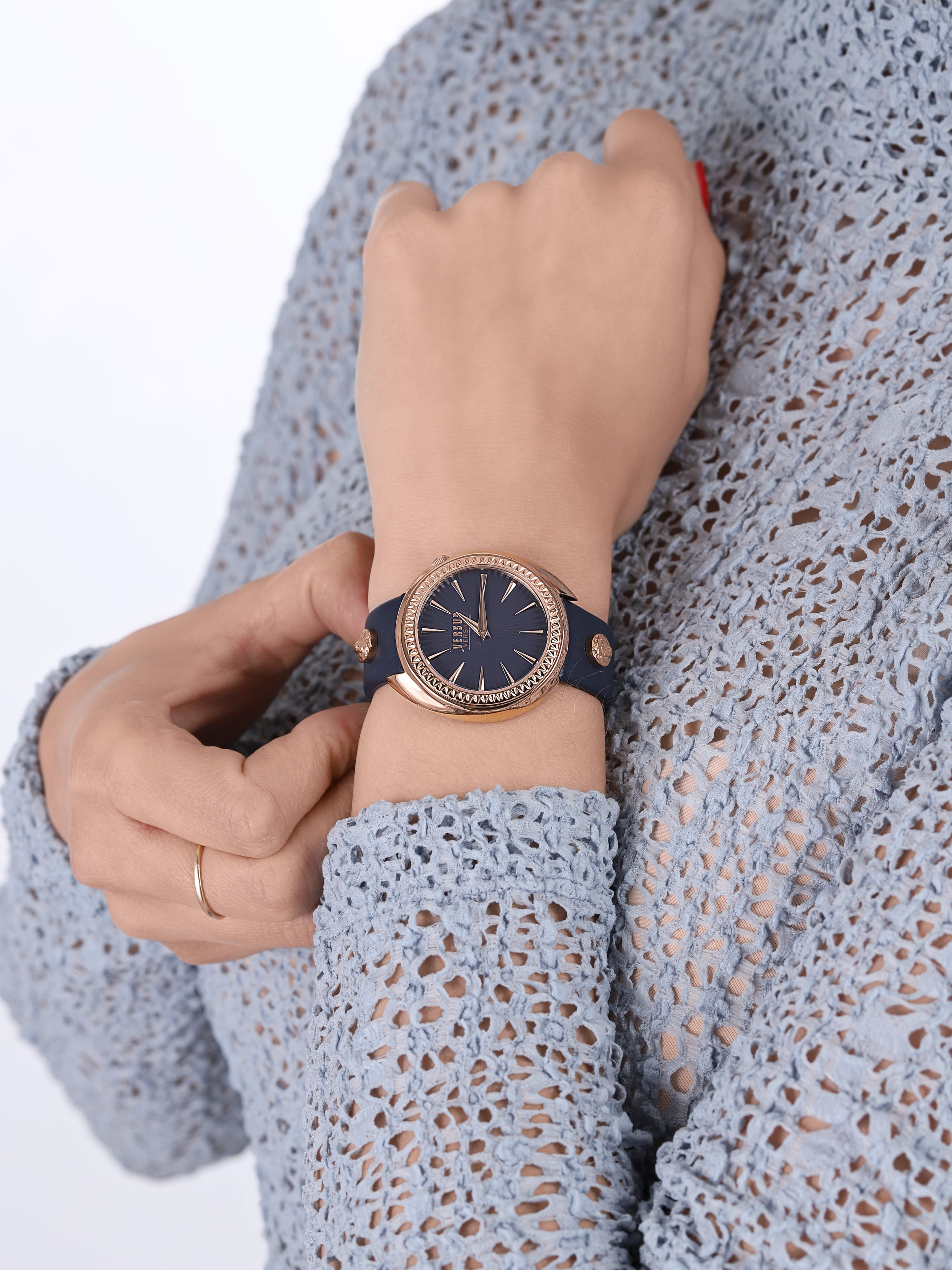 Versus Versace VSPHF0520 TORTONA Damskie klasyczny zegarek różowe złoto - miniatura 3