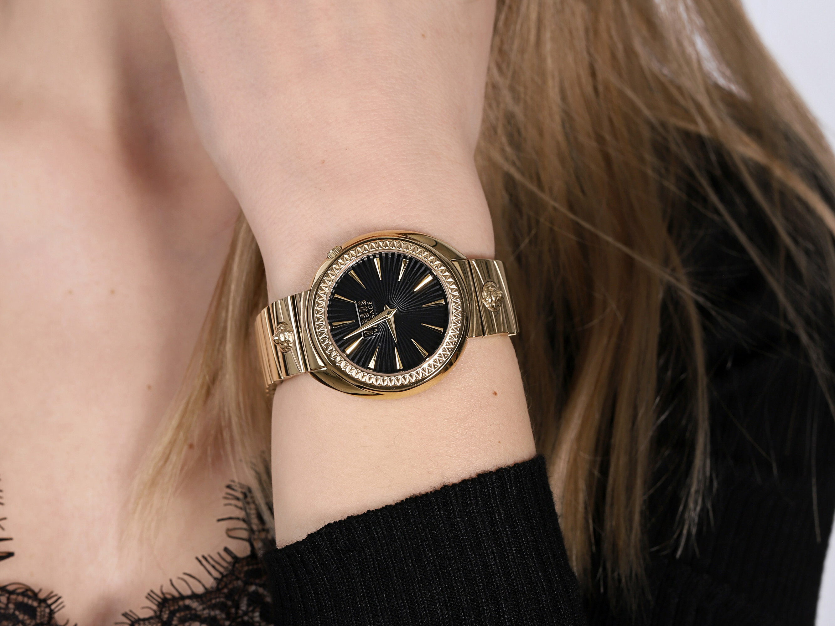 Versus Versace VSPHF1020 zegarek złoty klasyczny Damskie bransoleta - miniatura 4