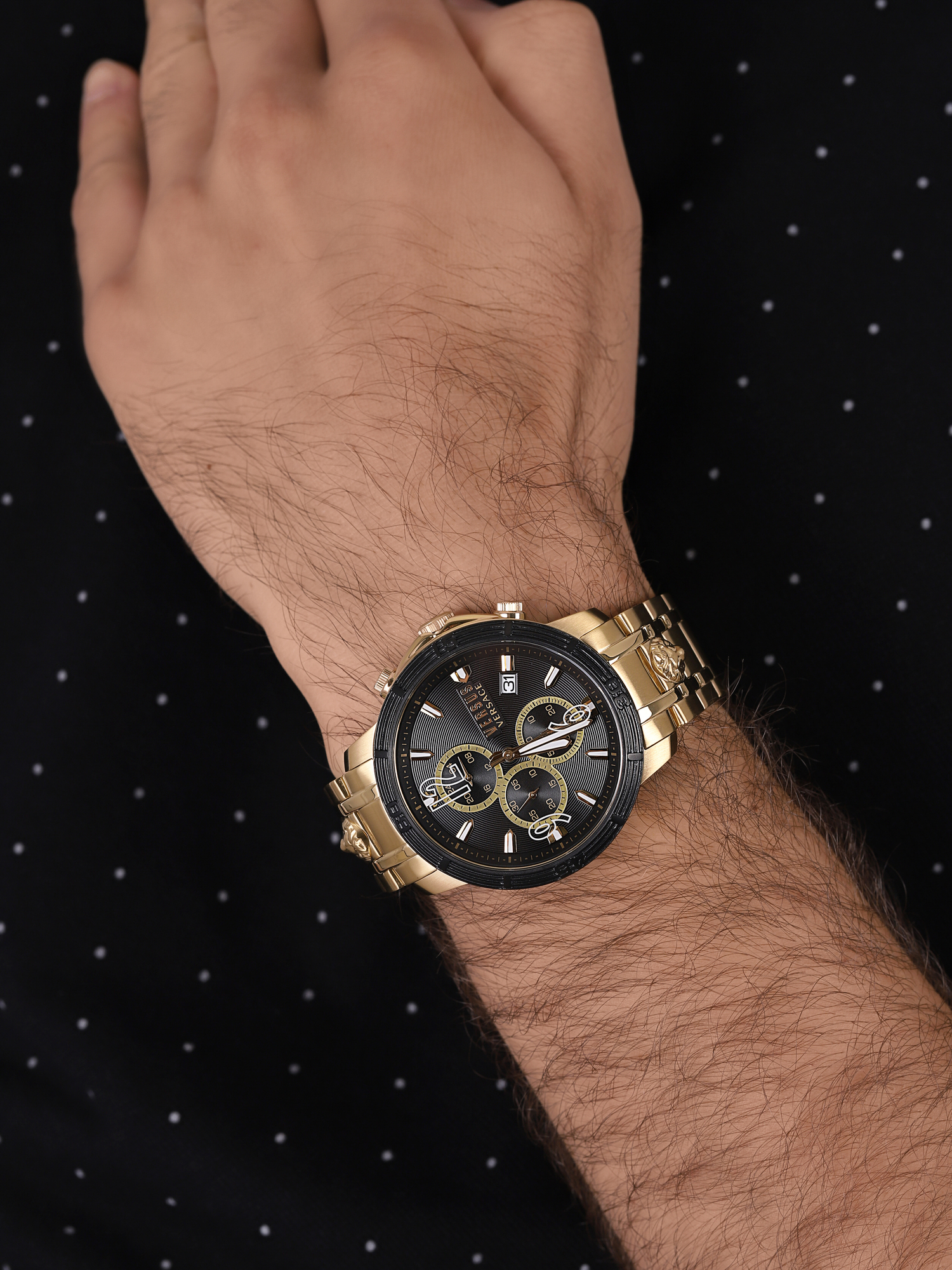 Versus Versace VSPHJ0720 zegarek czarny sportowy Męskie bransoleta - miniatura 5