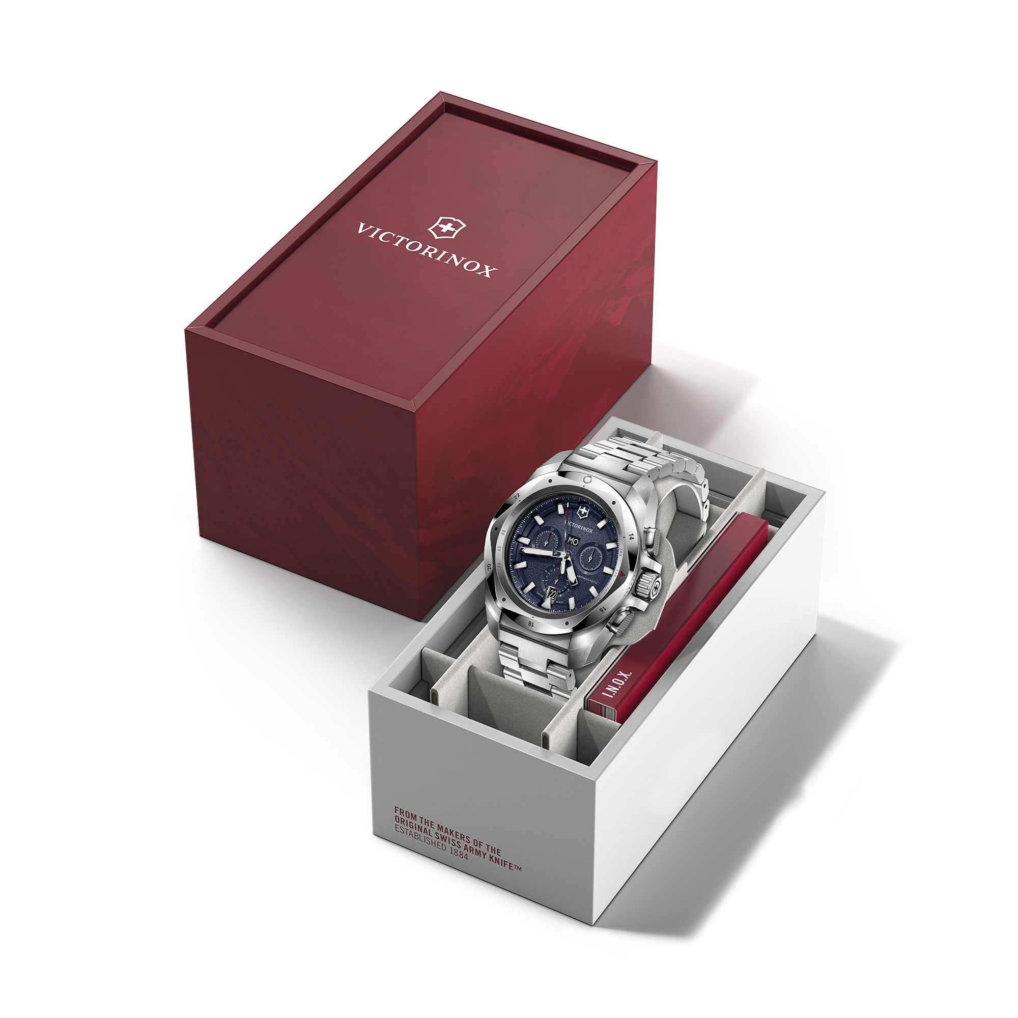 Victorinox 241985 zegarek srebrny klasyczny INOX bransoleta - miniatura 7