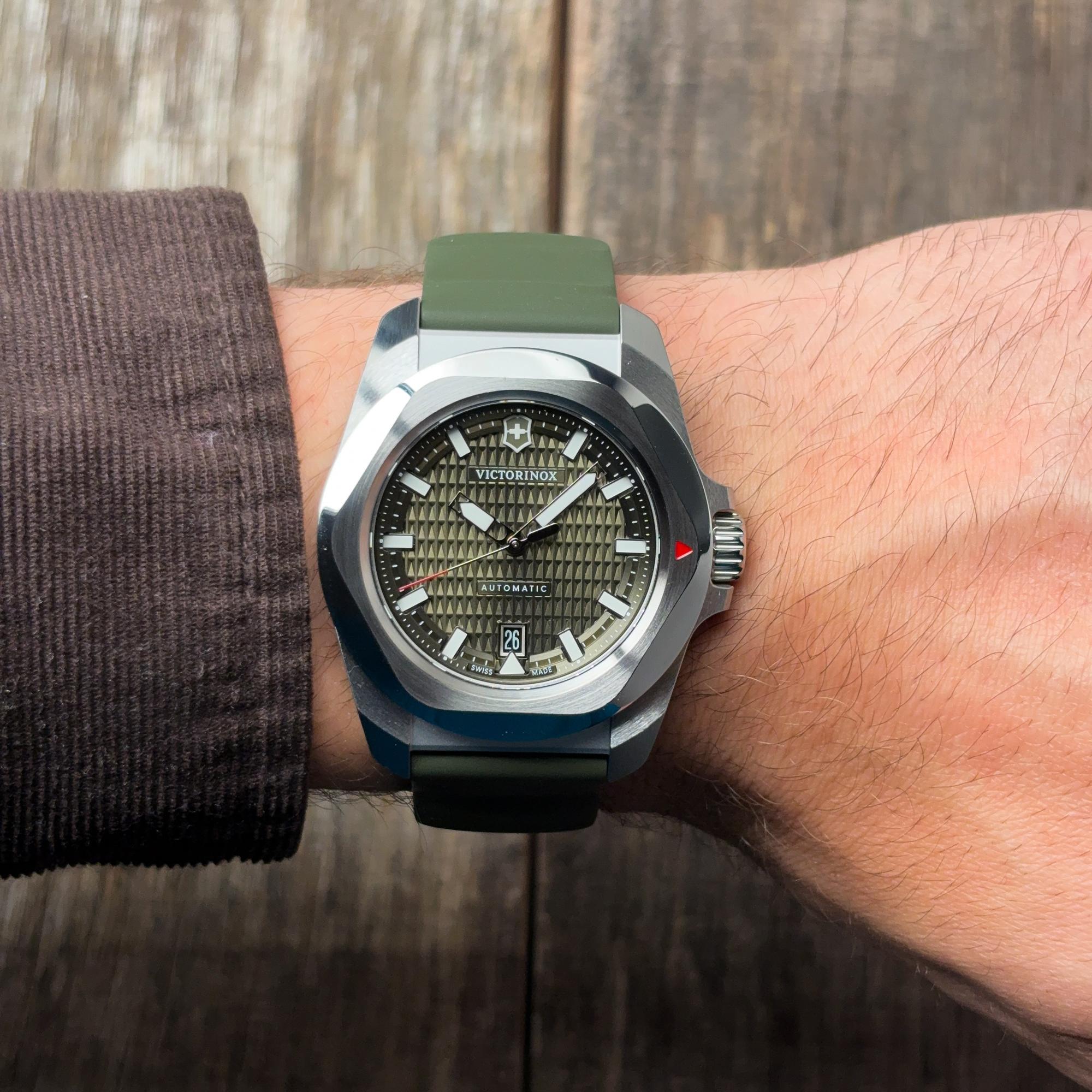Victorinox 2420171 INOX INOX Automatic Steel Green pasek