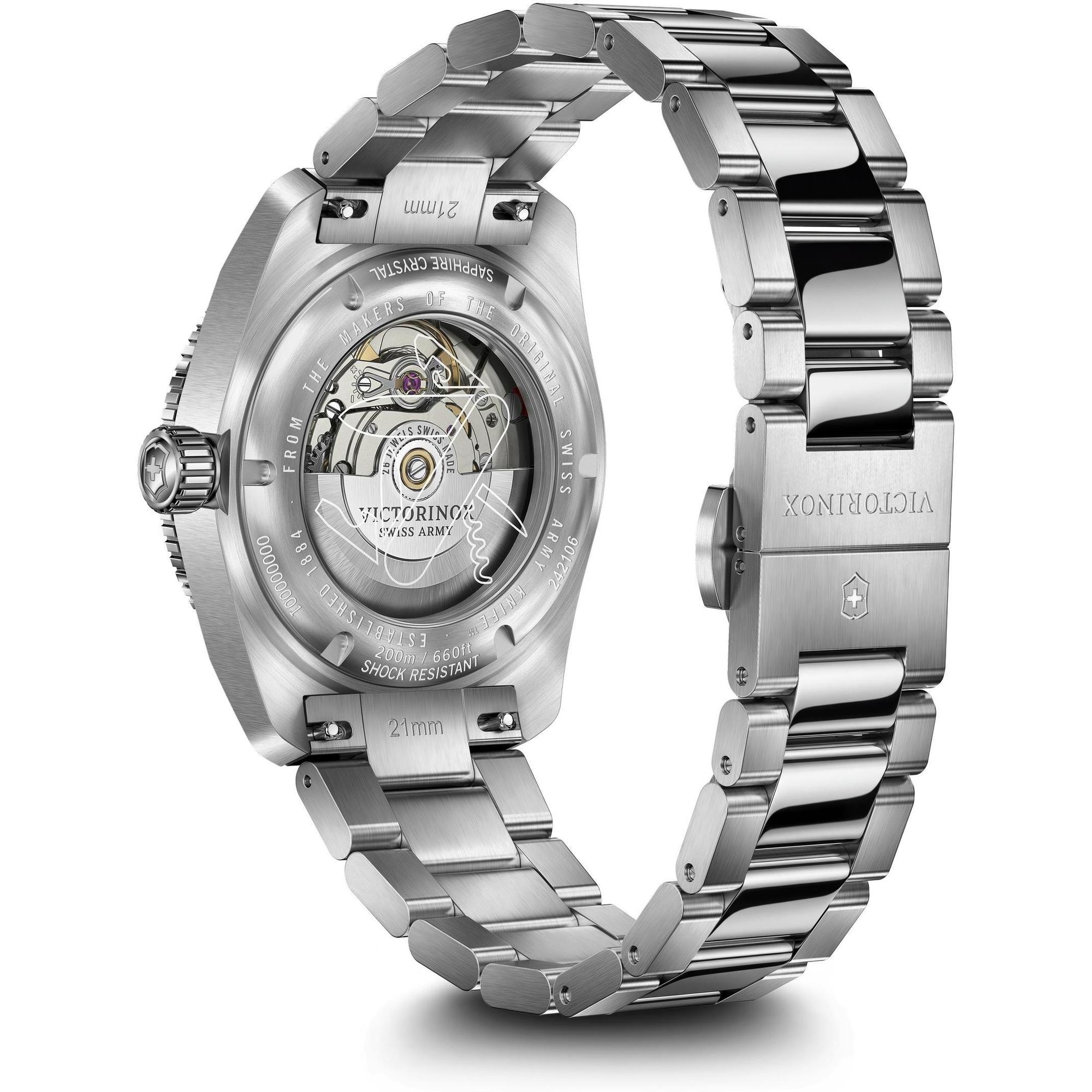 Victorinox 242106 Maverick Automatic Maverick klasyczny zegarek srebrny - miniatura 4