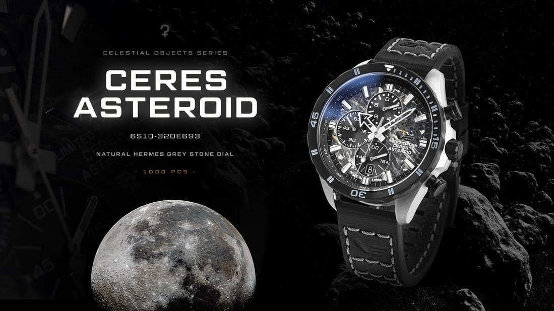 Vostok Europe 6S10-320E693 Almaz Chrono Ceres Asteroid Special Edition zegarek klasyczny Almaz - miniatura 7