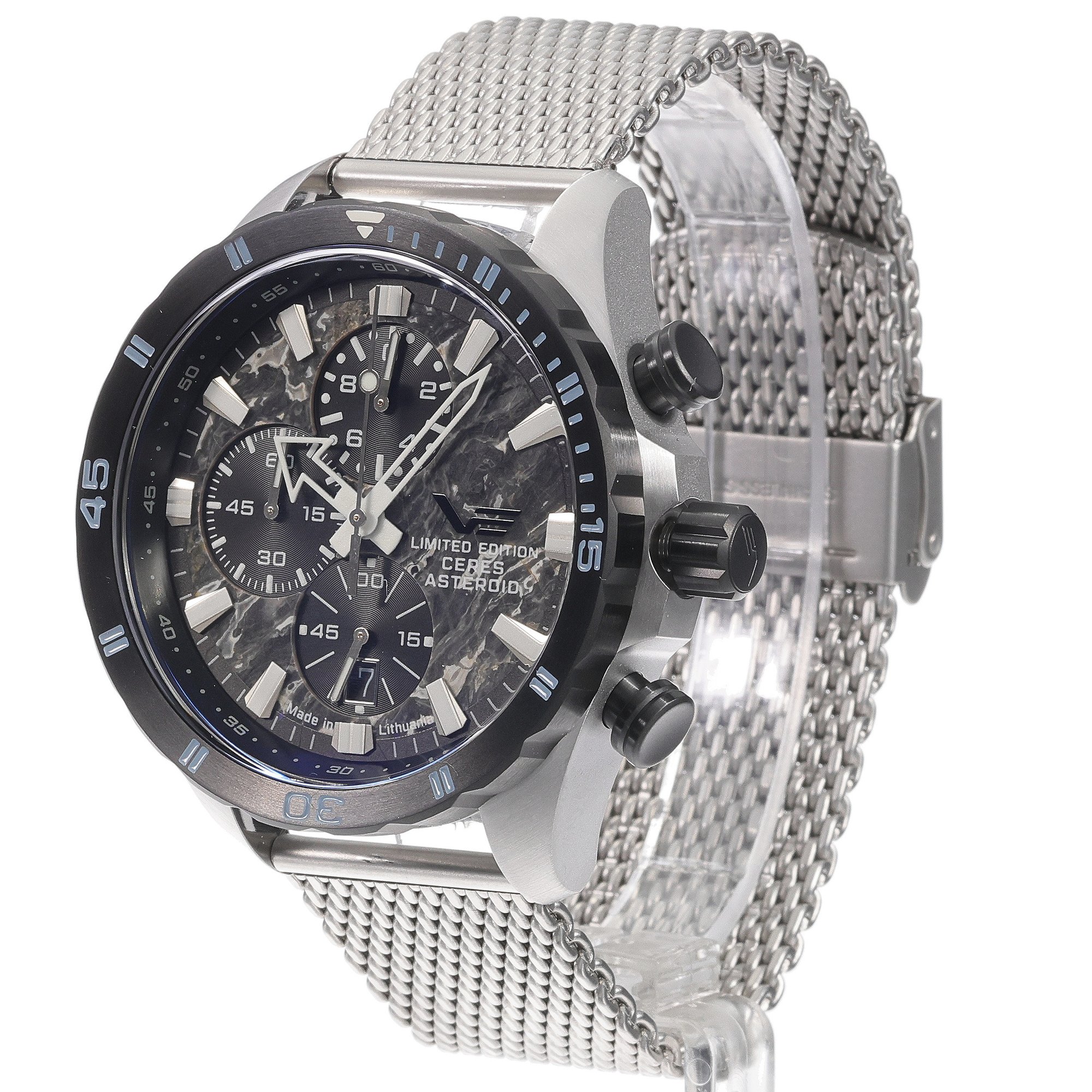 Vostok Europe 6S10-320E693B Almaz Chrono Ceres Asteroid Special Edition Almaz klasyczny zegarek niebieski