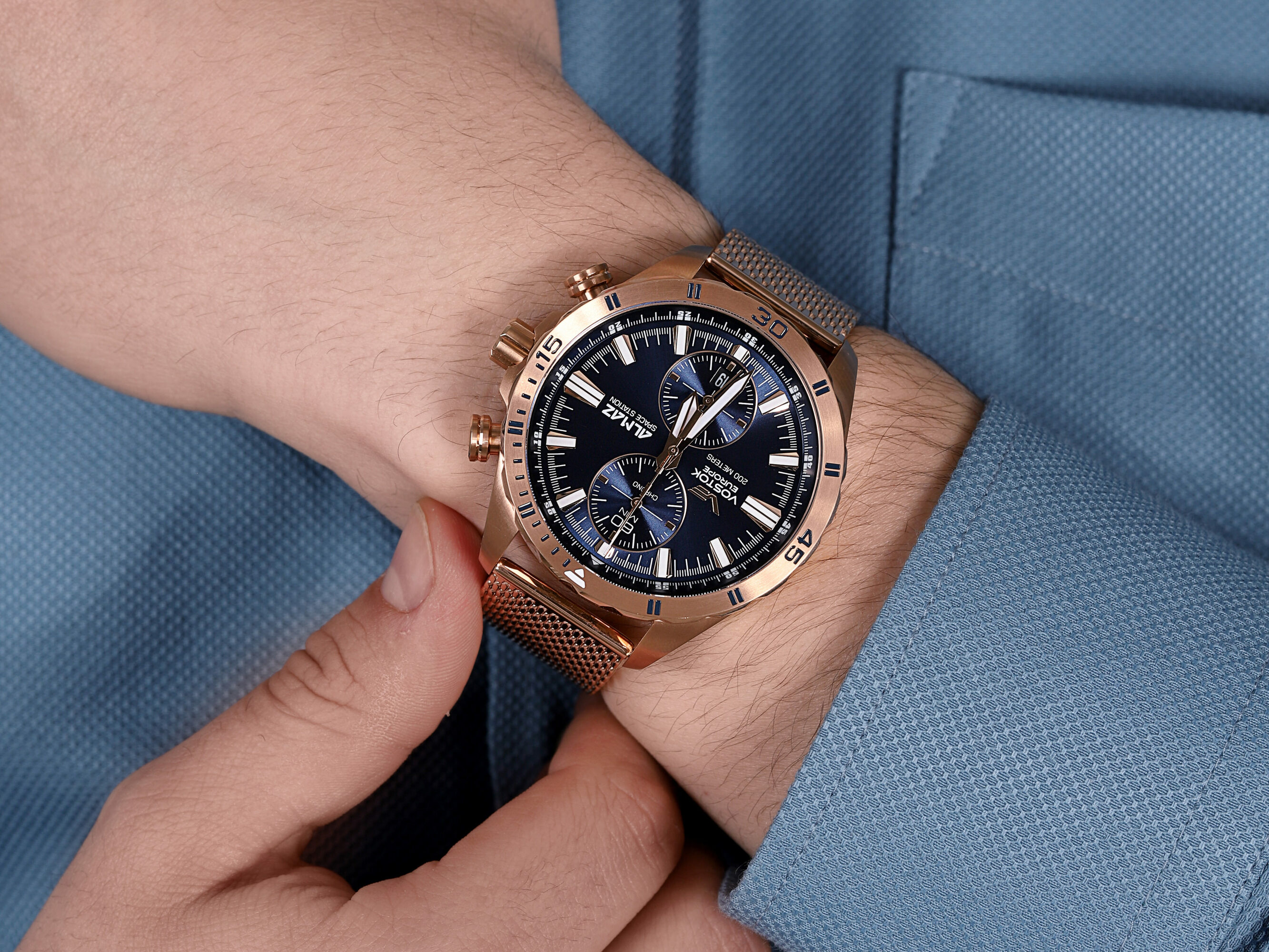 Vostok Europe 6S11-320B262B Almaz Chrono zegarek klasyczny Almaz