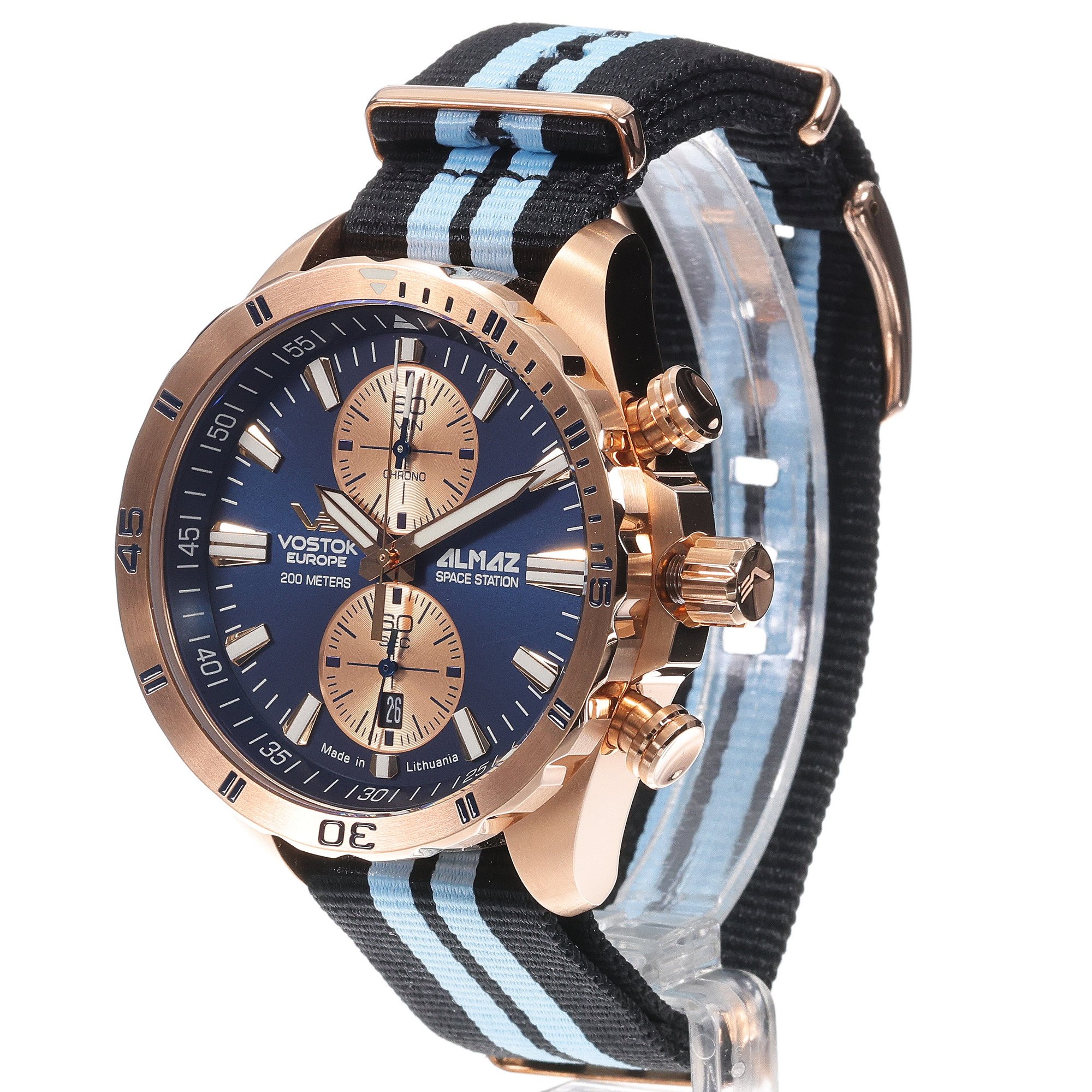Vostok Europe 6S11-320B660NBB Almaz Chrono zegarek klasyczny Almaz - miniatura 2
