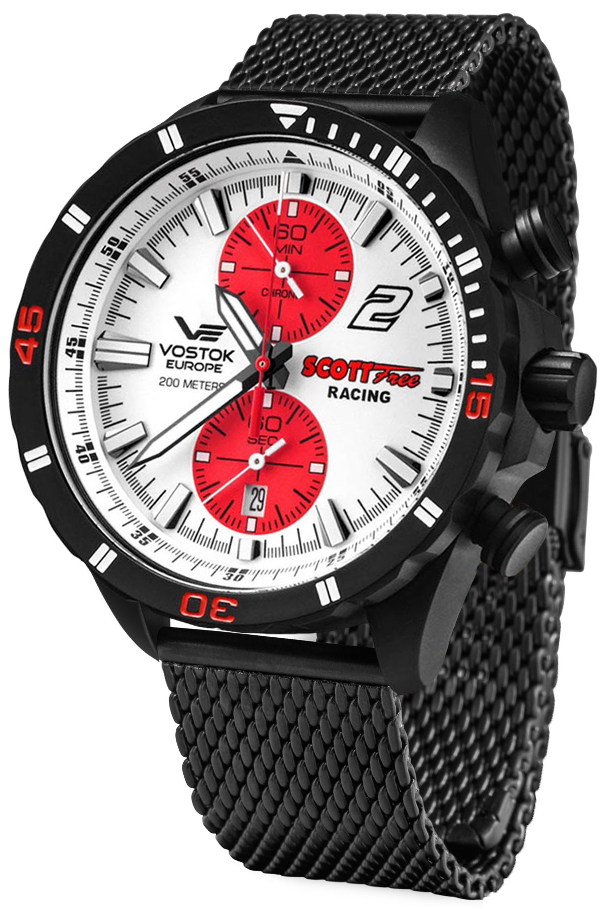 Vostok Europe Almaz Chrono Scott Free Racing Edition 6S11-320C374B