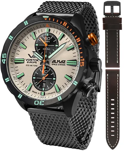 Vostok Europe 6S11-320C677B Almaz Almaz Chrono - zdjęcie 1