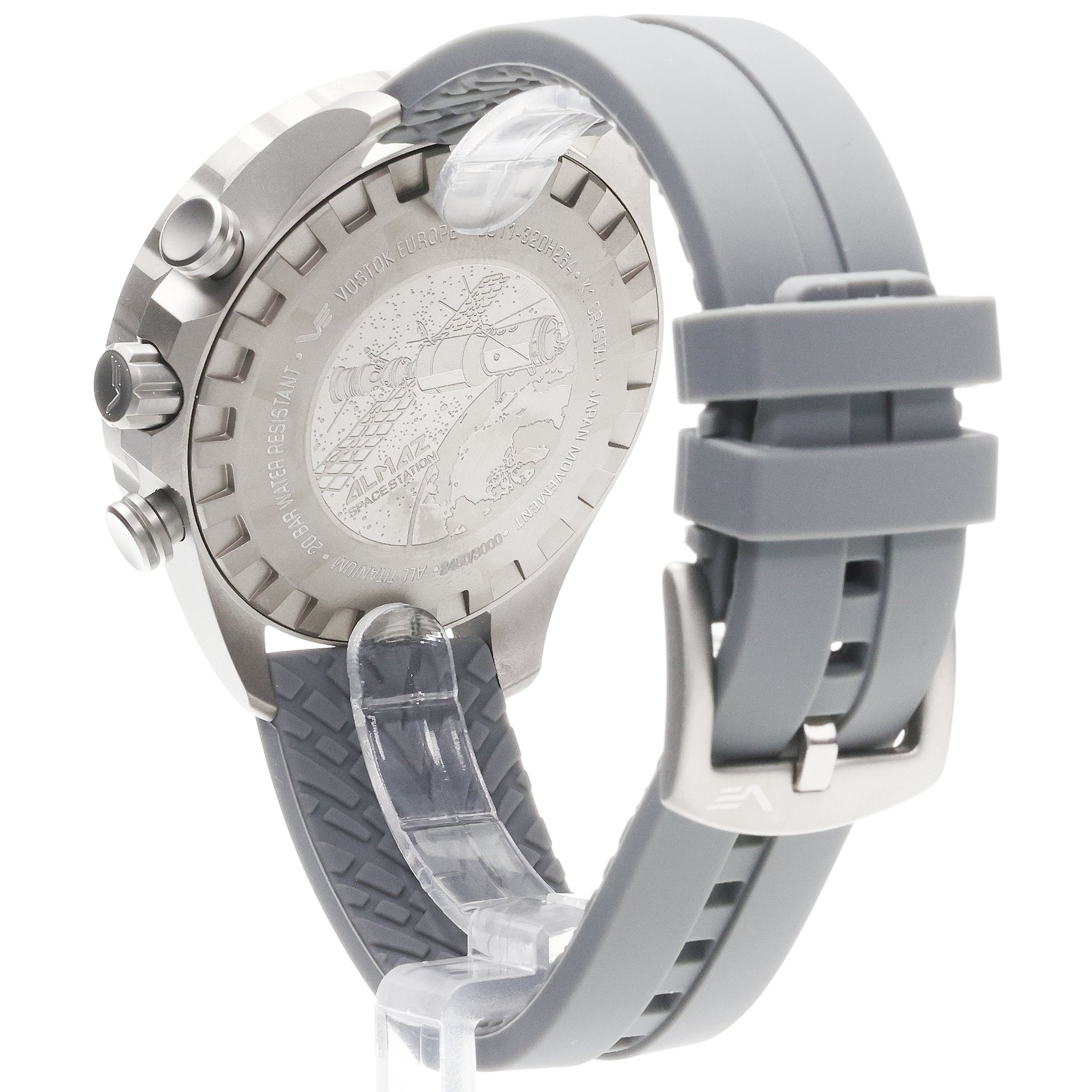 Vostok Europe 6S11-320H264S Almaz Almaz Space Station Chrono Titanium zegarek męski klasyczny mineralne utwardzane - miniatura 4