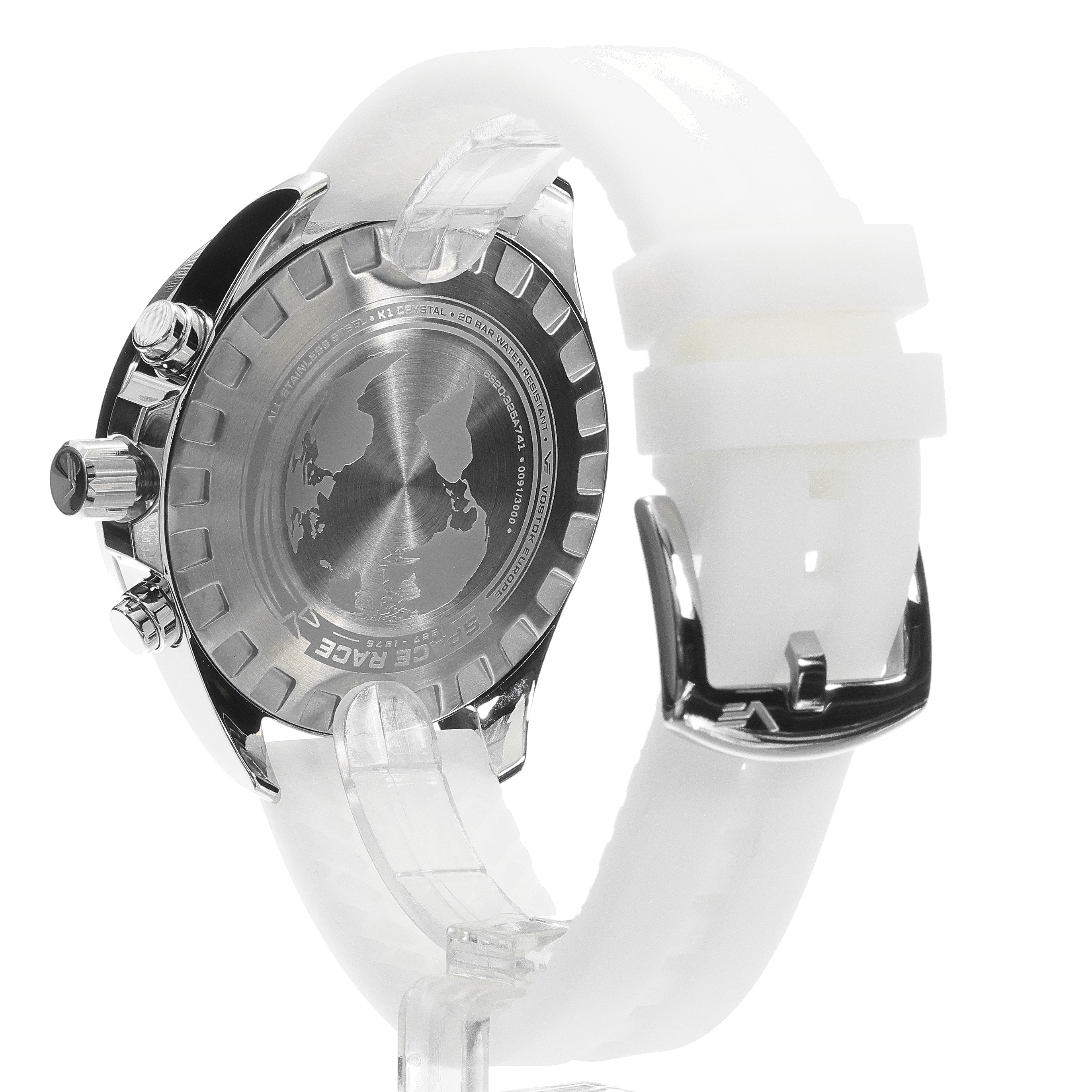 Vostok Europe 6S20-325A741SWL Space Race Black Chrono zegarek sportowy Space Race