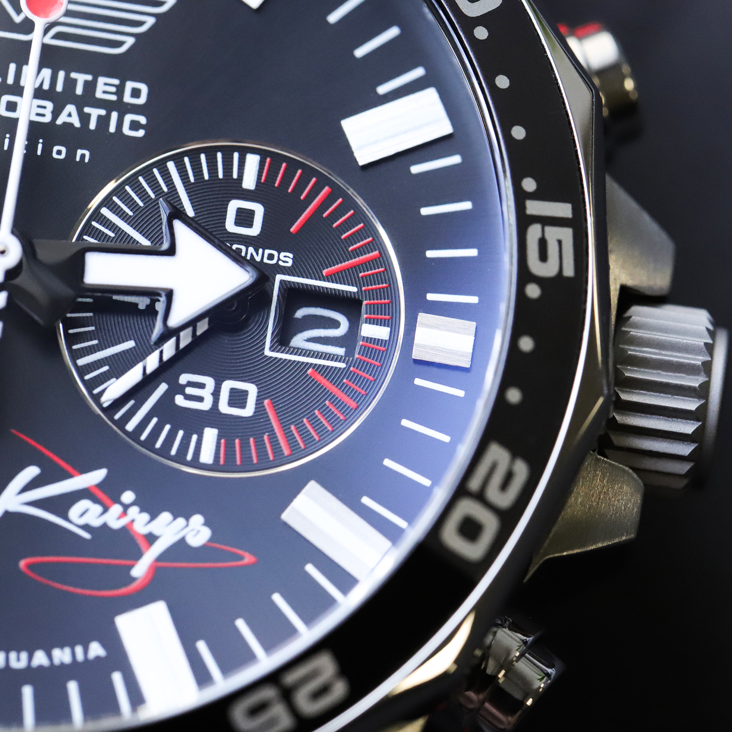 Vostok Europe 6S21-225A464 Rocket N-1 Chrono Jurgis Kairys Special Edition N1 Rocket sportowy zegarek srebrny - miniatura 4