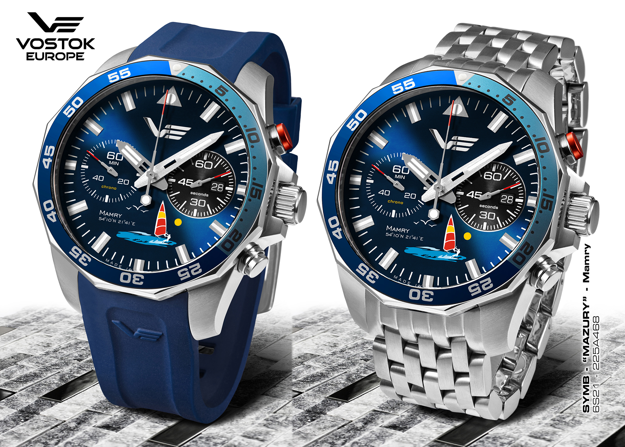 Vostok Europe 6S21-225A468B zegarek