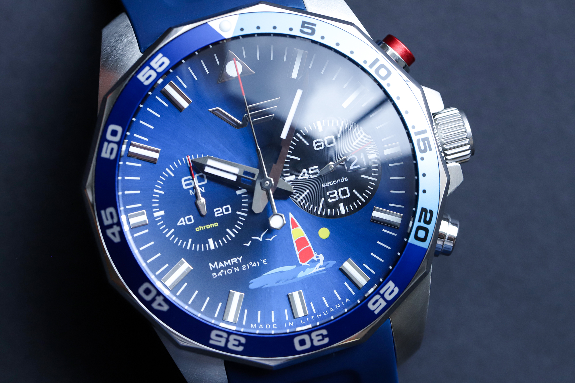 Vostok Europe 6S21-225A468B zegarek srebrny sportowy N1 Rocket bransoleta