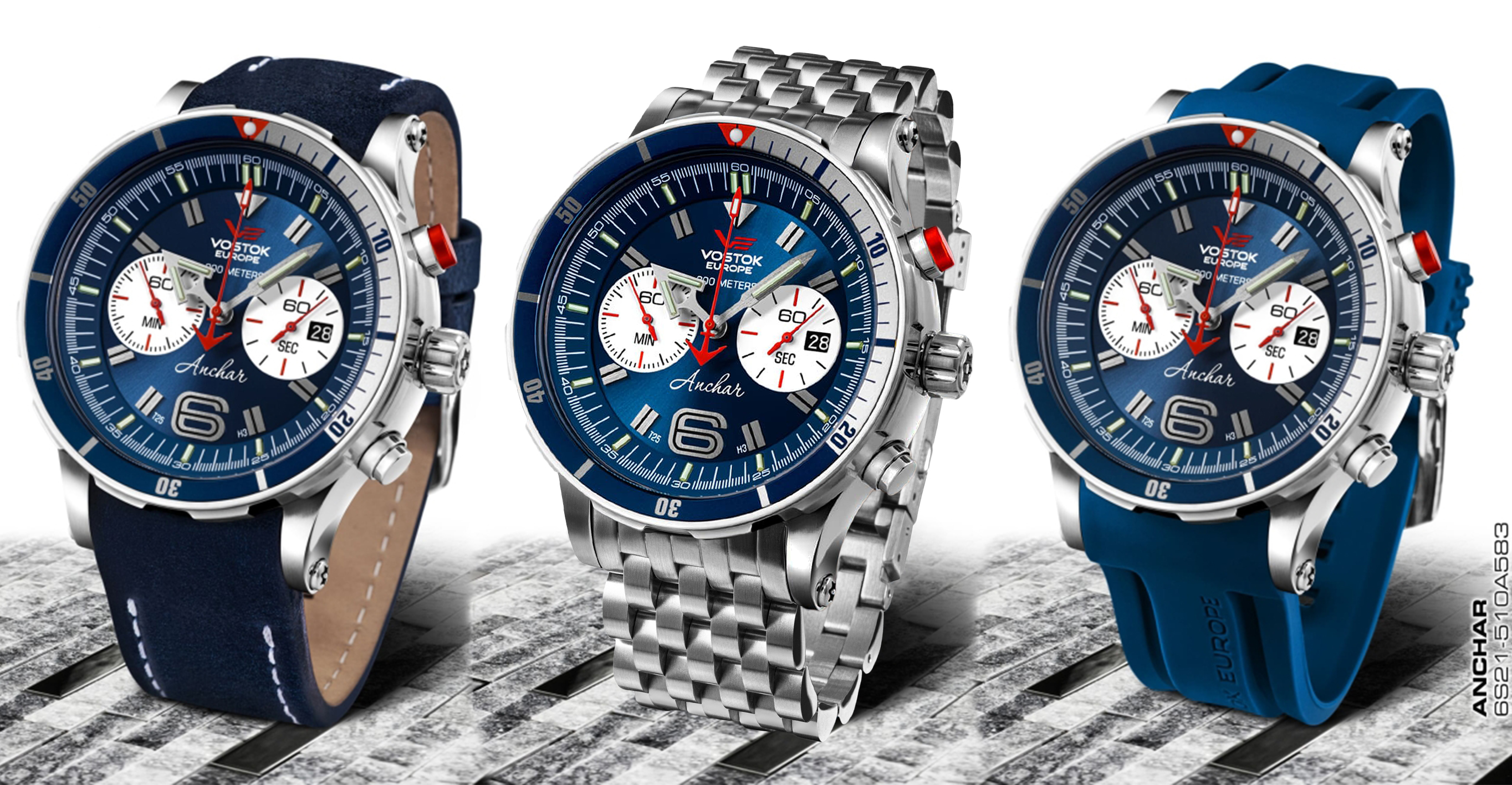 Vostok Europe 6S21-510A583B zegarek męski Anchar - miniatura 6