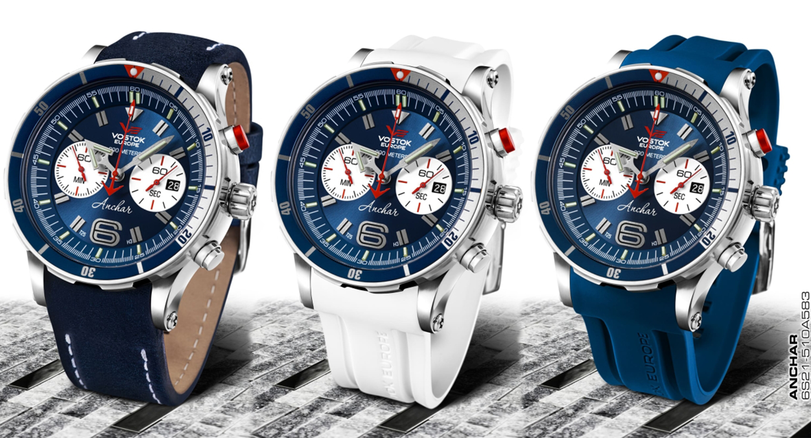 Vostok Europe 6S21-510A583SW zegarek męski Anchar
