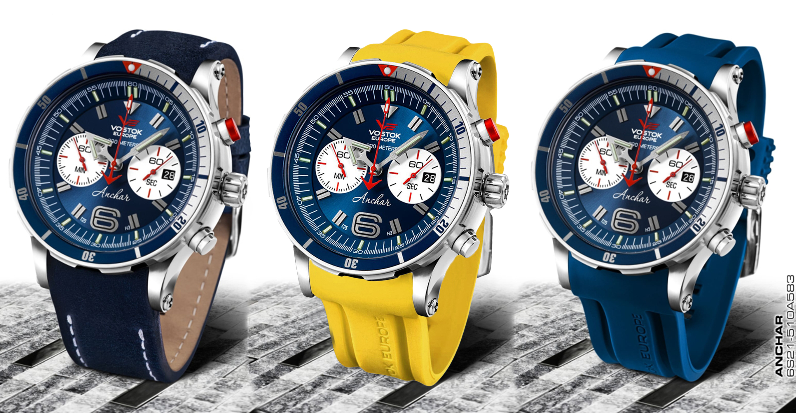 Vostok Europe 6S21-510A583SY zegarek męski Anchar - miniatura 2