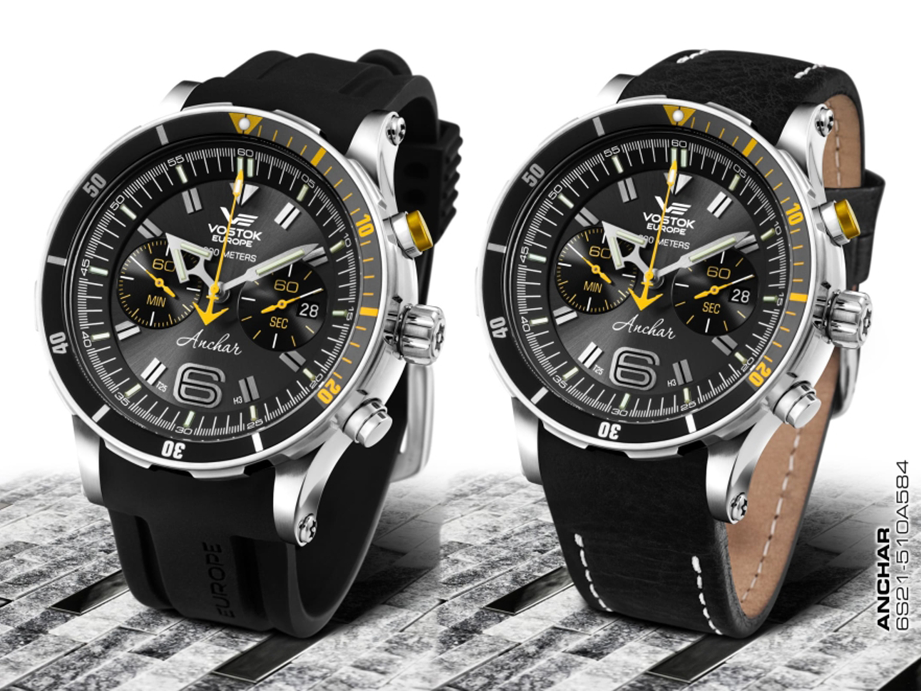 Vostok Europe 6S21-510A584S zegarek męski Anchar - miniatura 6