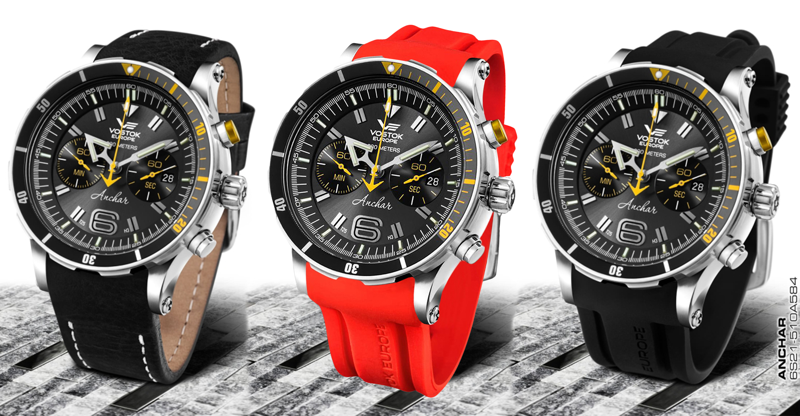 Vostok Europe 6S21-510A584SR zegarek męski Anchar - miniatura 2