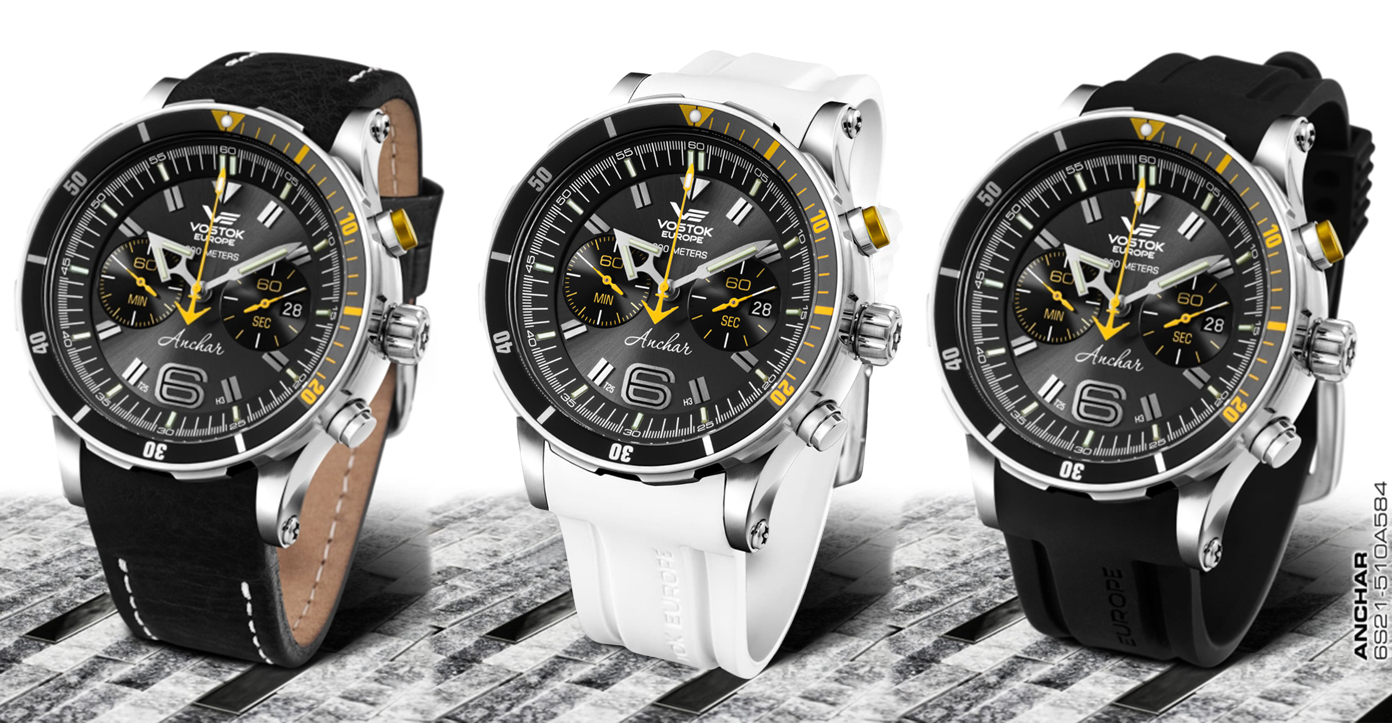 Vostok Europe 6S21-510A584SW zegarek męski Anchar - miniatura 6