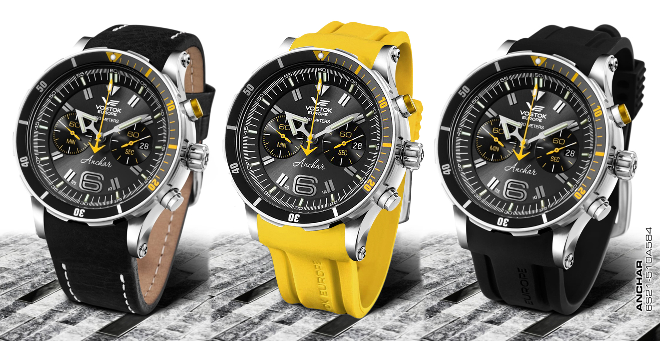 Vostok Europe 6S21-510A584SY zegarek męski Anchar - miniatura 6