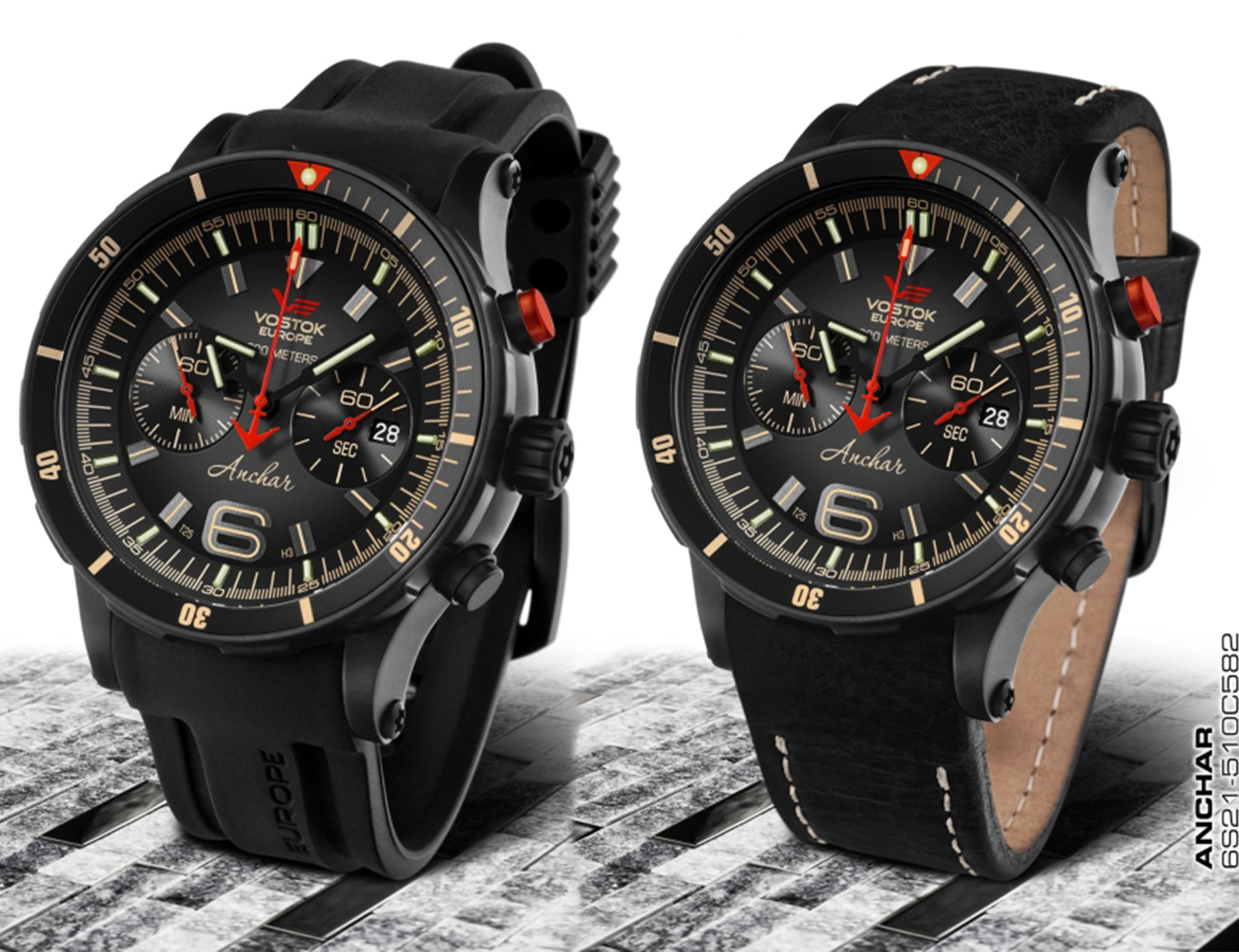 Vostok Europe 6S21-510C582S zegarek męski Anchar - miniatura 2