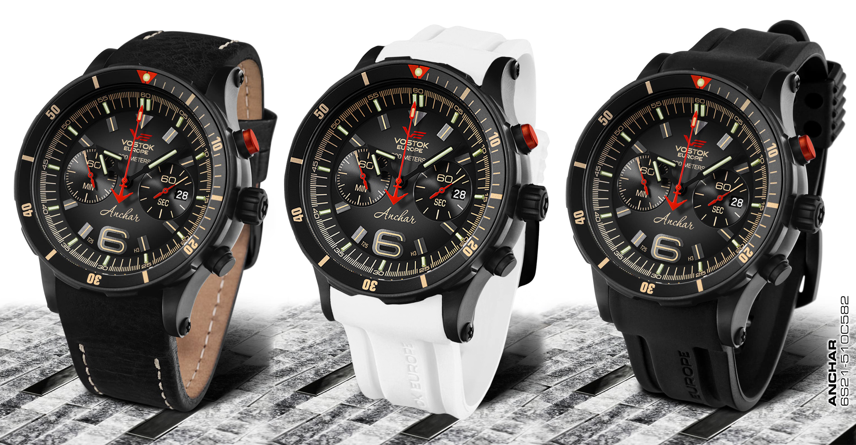 Vostok Europe 6S21-510C582SW zegarek męski Anchar - miniatura 2
