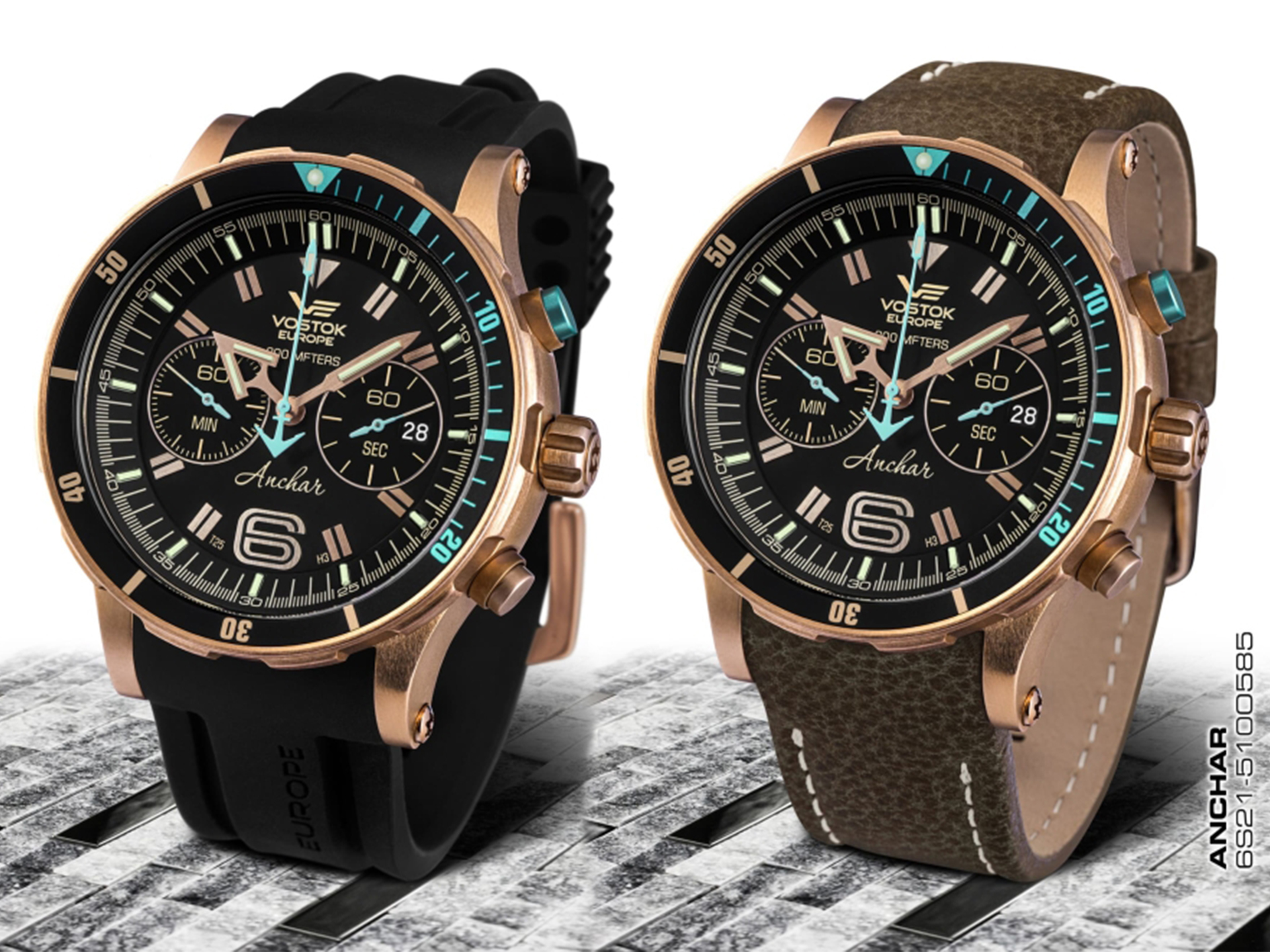 Vostok Europe 6S21-510O585S zegarek męski Anchar - miniatura 6