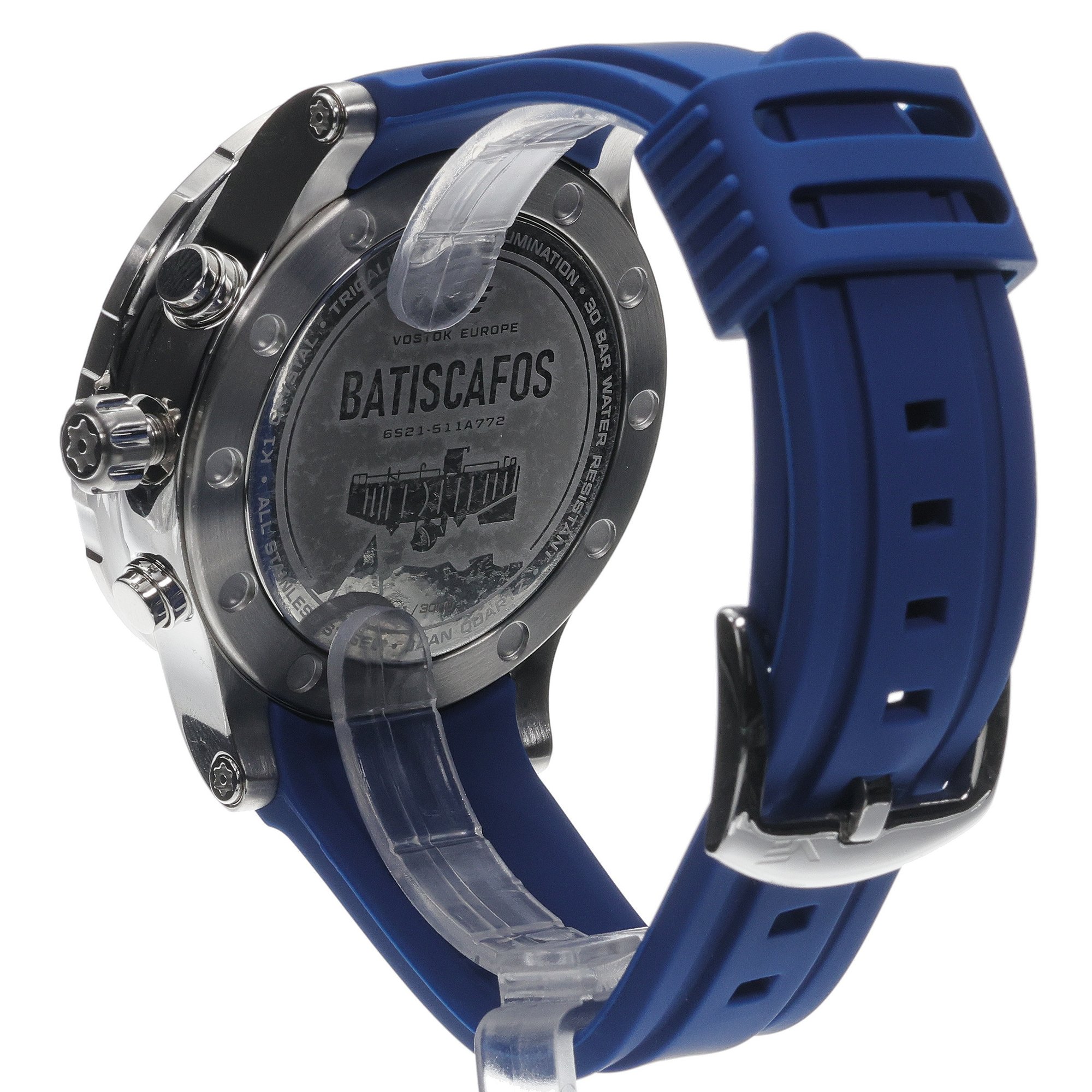 Vostok Europe 6S21-511A772 Batiscafos Batiscafos Chrono zegarek męski typudiver mineralne utwardzane - miniatura 4