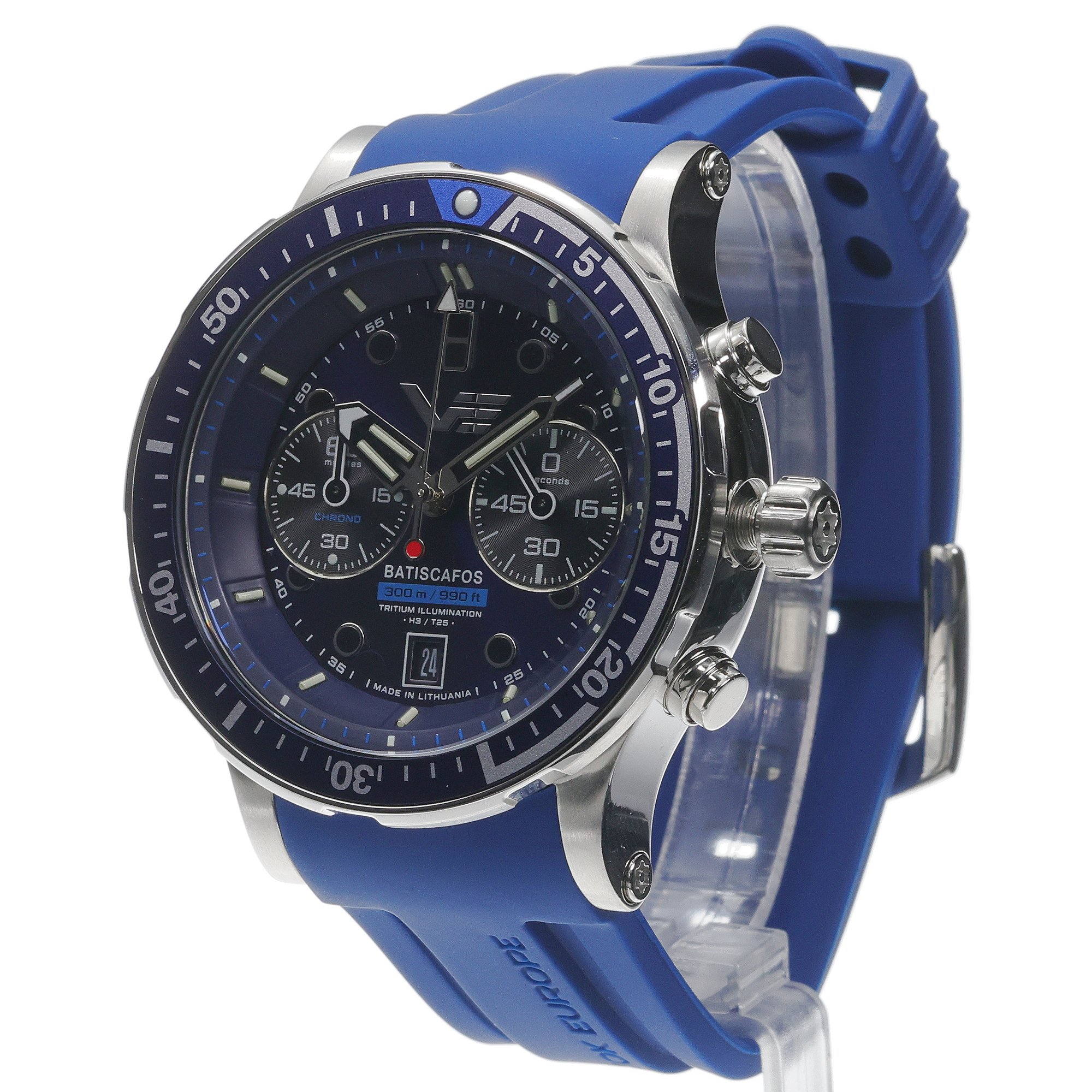 Vostok Europe 6S21-511A772 Batiscafos Chrono Batiscafos typudiver zegarek srebrny - miniatura 2