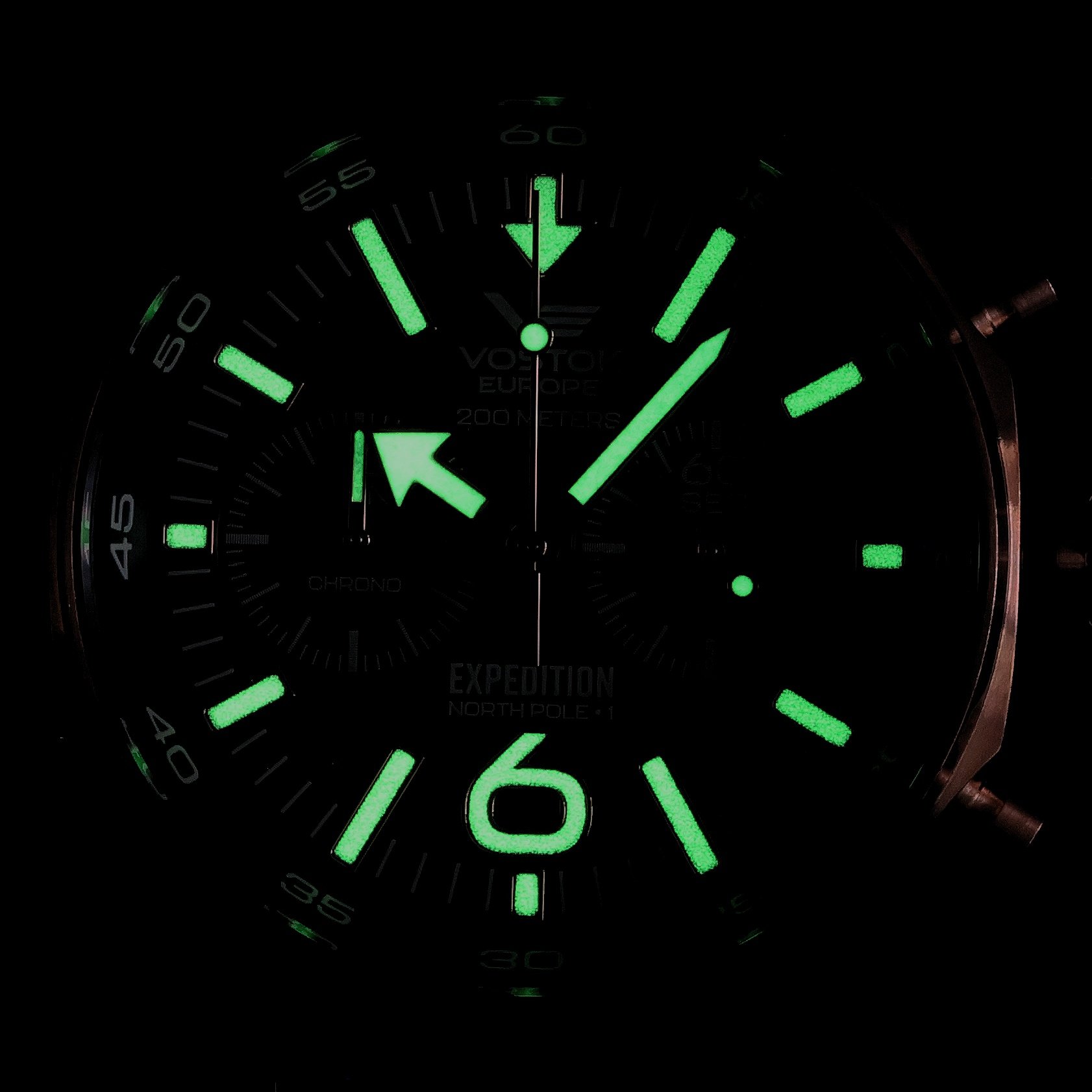 Vostok Europe 6S21-595B645S zegarek różowe złoto klasyczny Expedition pasek - miniatura 5