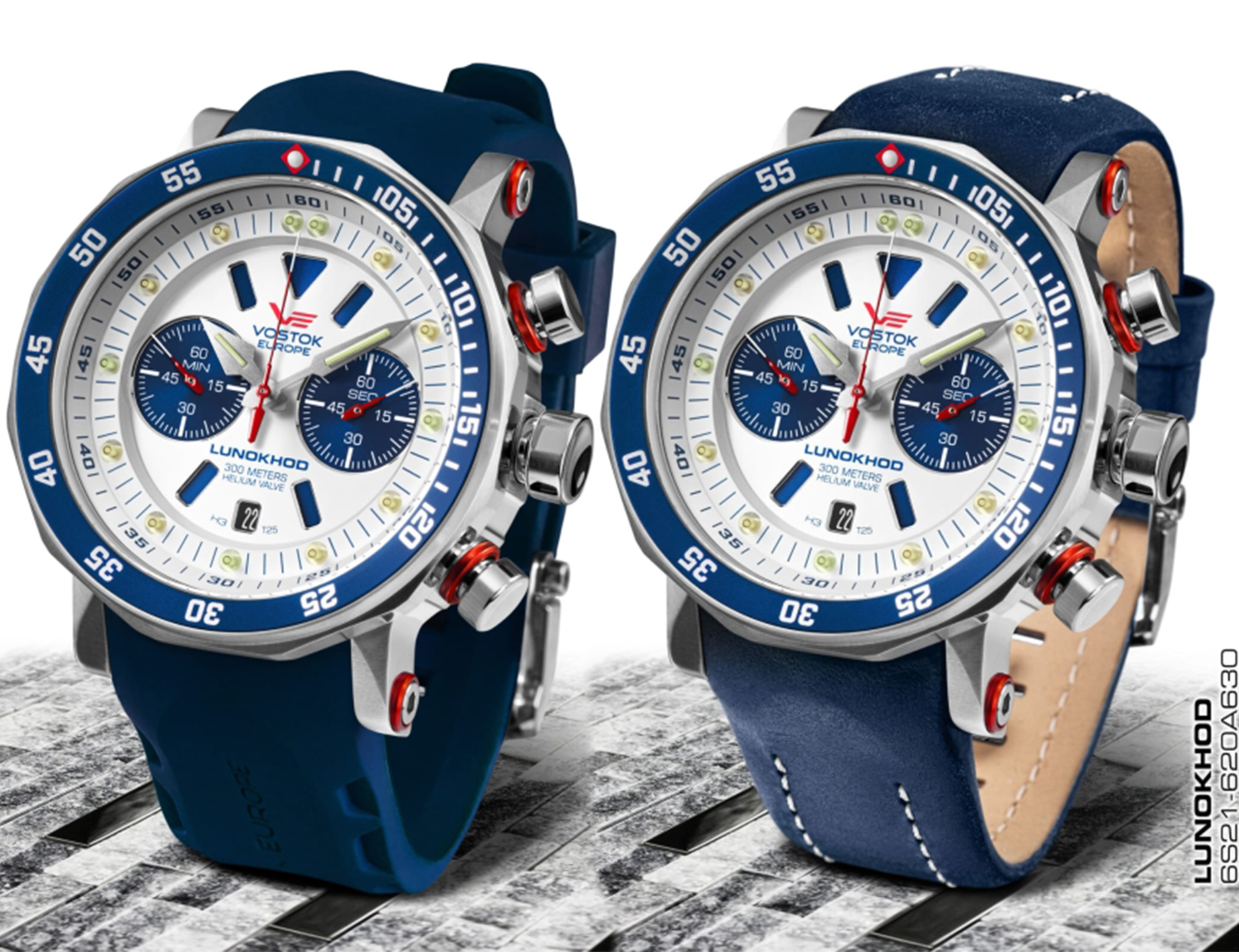 Vostok Europe 6S21-620A630S zegarek męski Lunokhod - miniatura 2