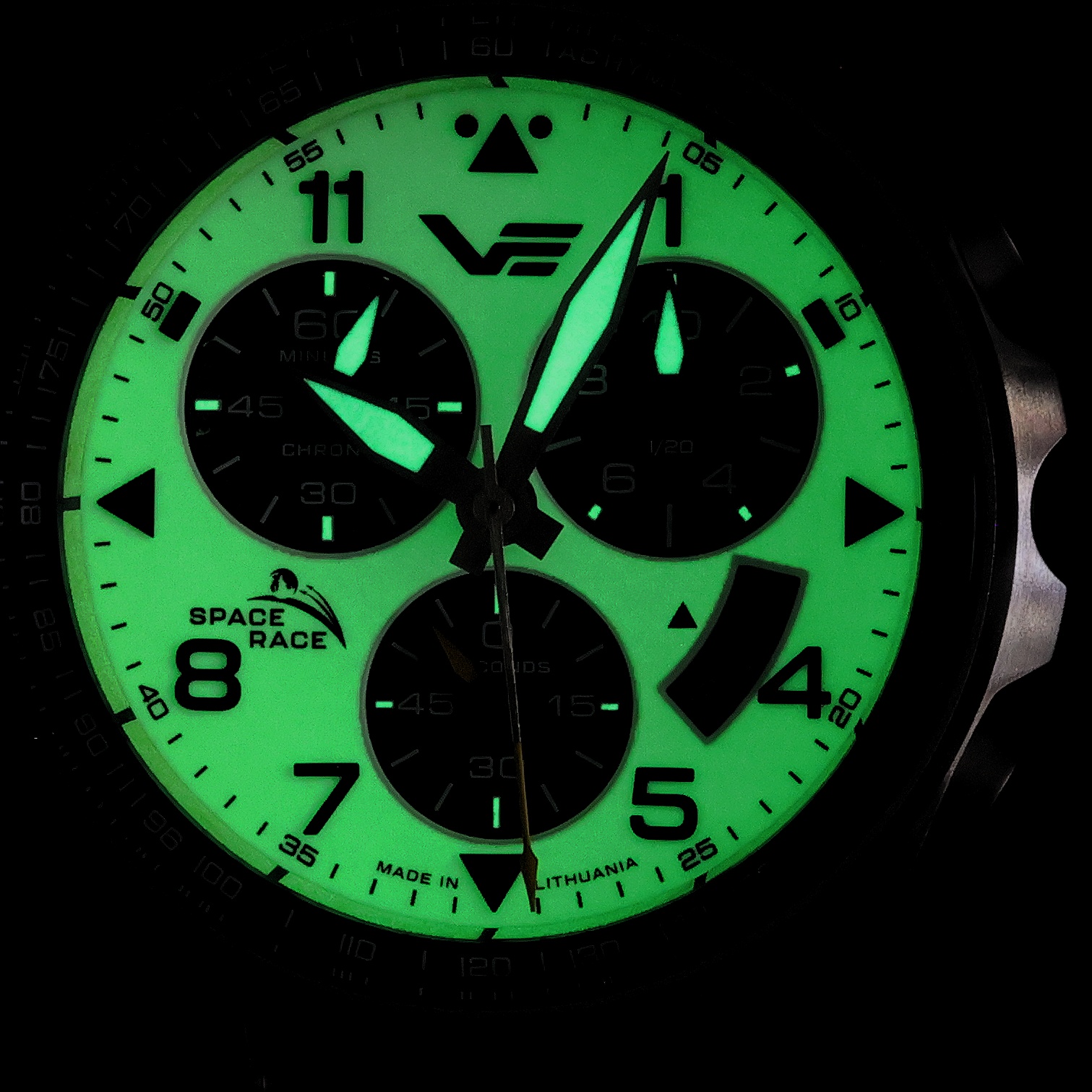 Vostok Europe 6S30-325A743B Space Race White Chrono zegarek sportowy Space Race