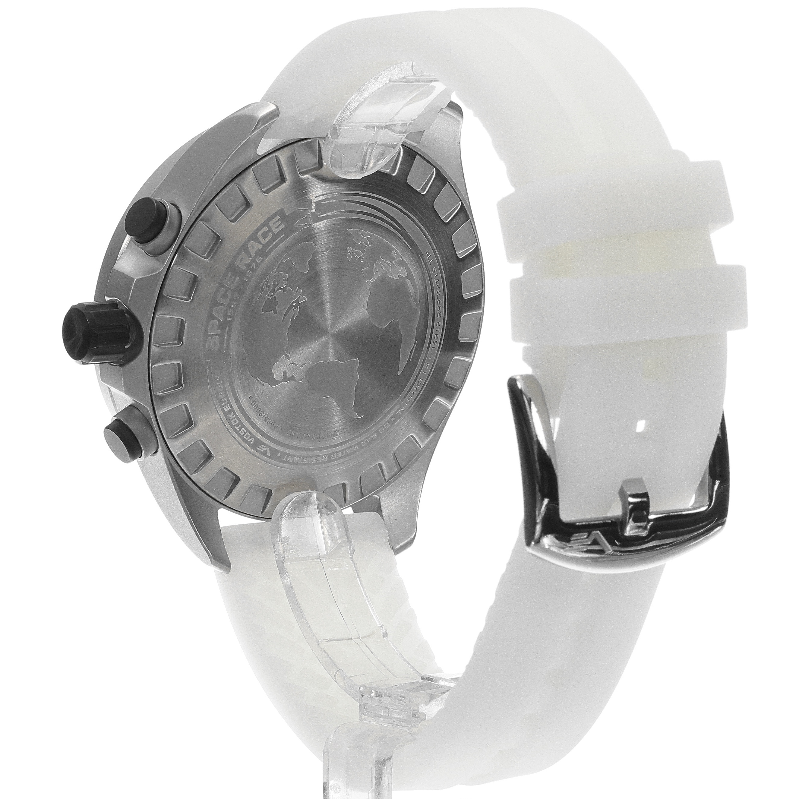Vostok Europe 6S30-325A743SWL Space Race White Chrono zegarek sportowy Space Race
