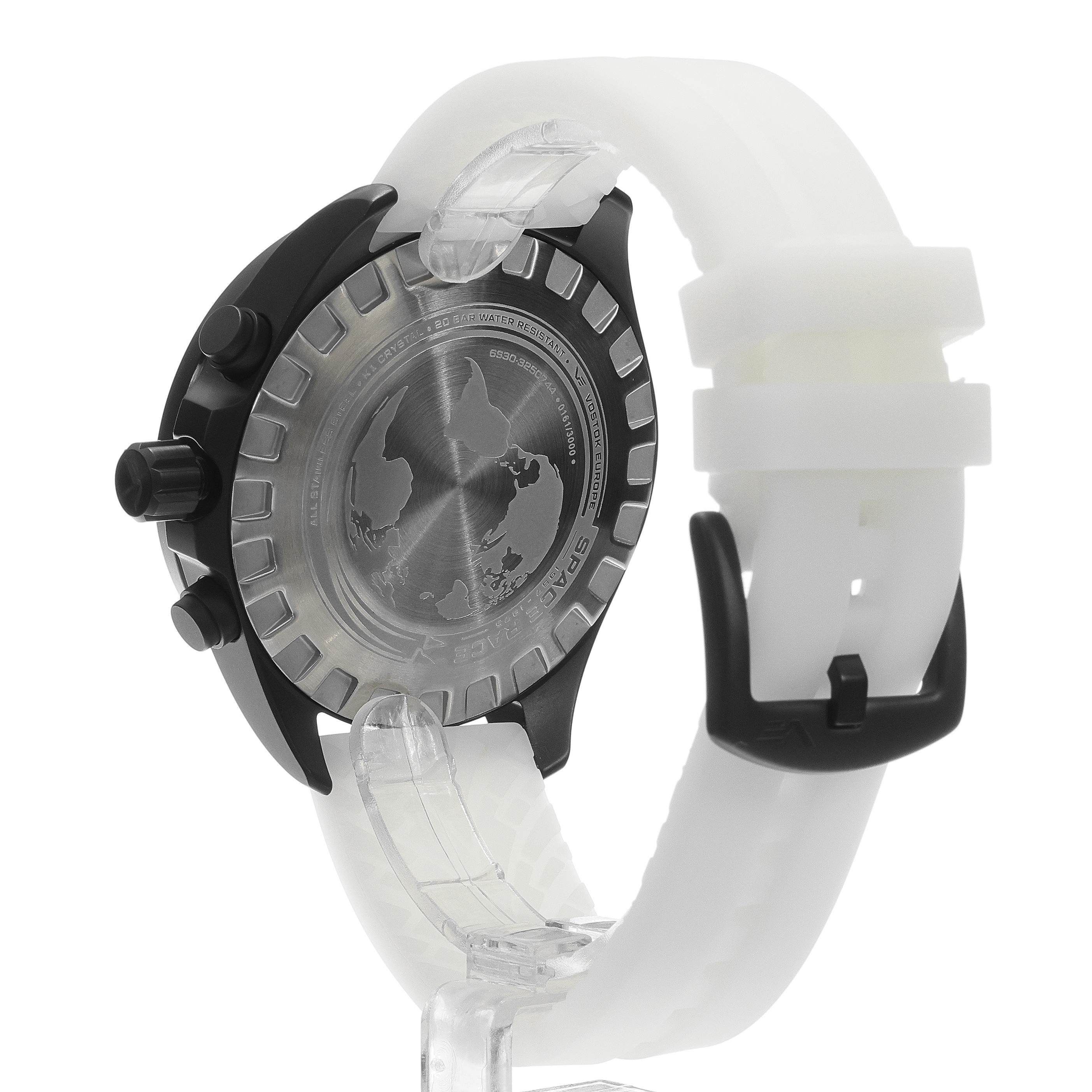 Vostok Europe 6S30-325C744SWL Space Race Full Black Chrono zegarek sportowy Space Race