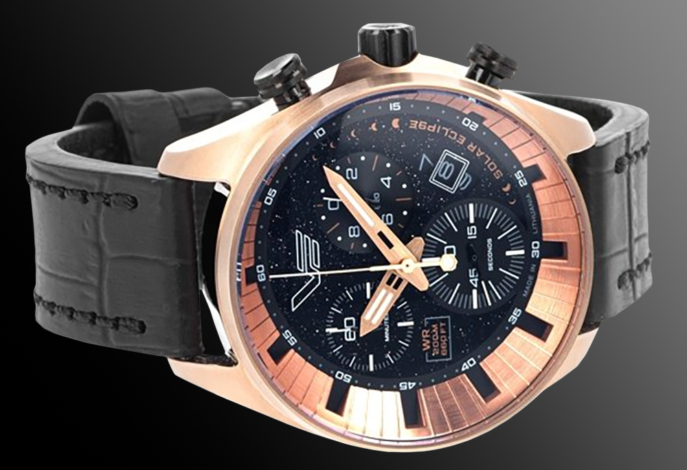 Vostok Europe 6S30-325E728 Solar Eclipse Celestial Objects klasyczny zegarek różowe złoto - miniatura 10