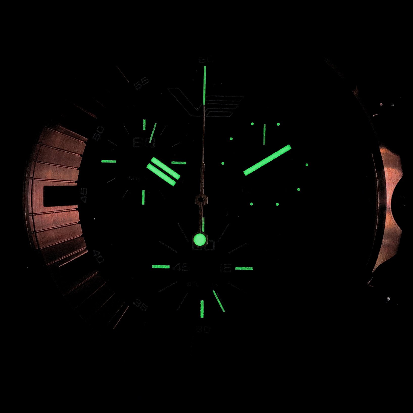 Vostok Europe 6S30-325E728S zegarek różowe złoto klasyczny Celestial Objects pasek - miniatura 5