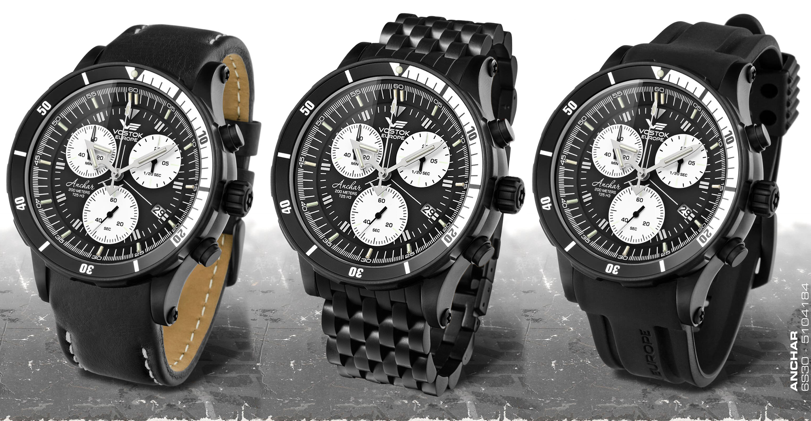 Vostok Europe 6S30-5104184B zegarek męski Anchar - miniatura 2