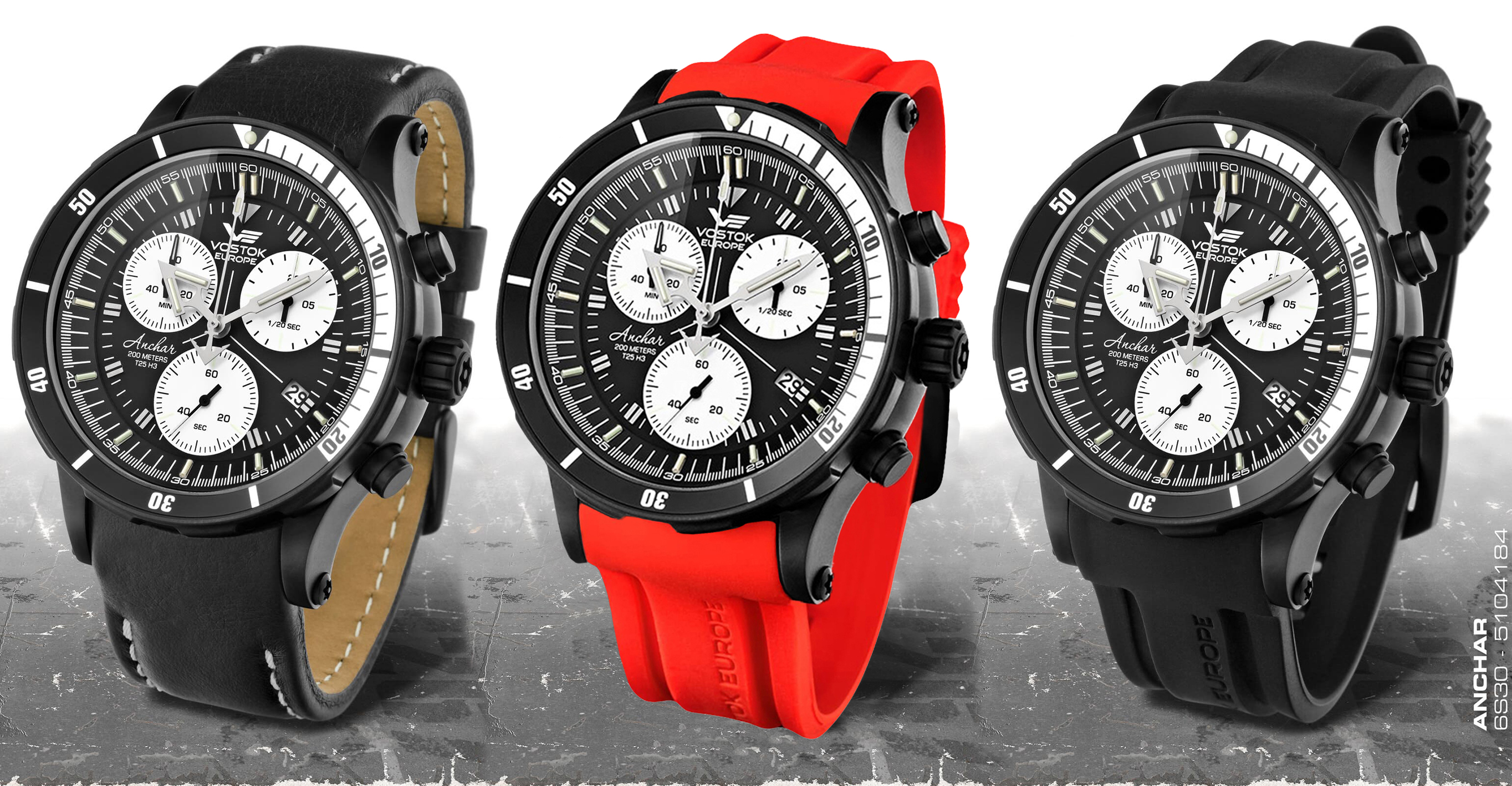 Vostok Europe 6S30-5104184SR zegarek męski Anchar - miniatura 2